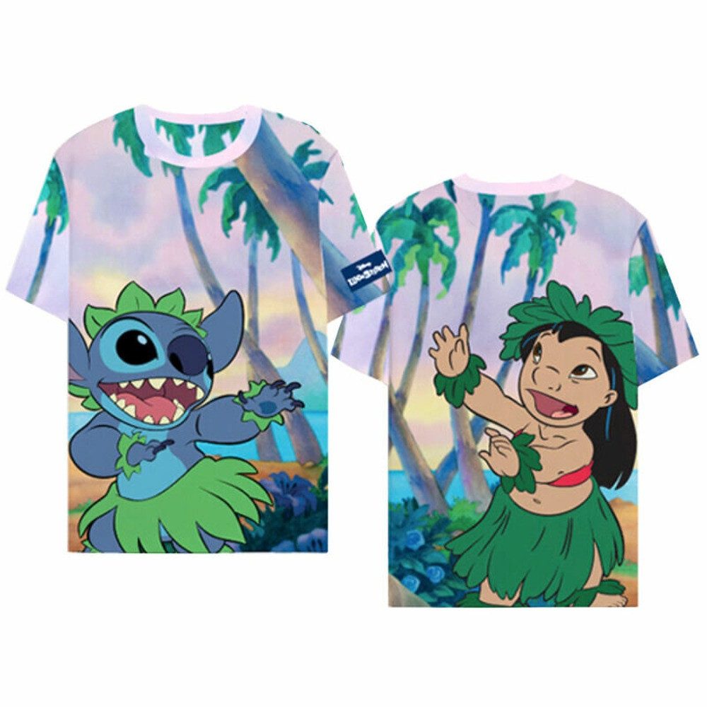 DIFUZED T-Shirt Lilo & Stitch All Over Print T-Shirt