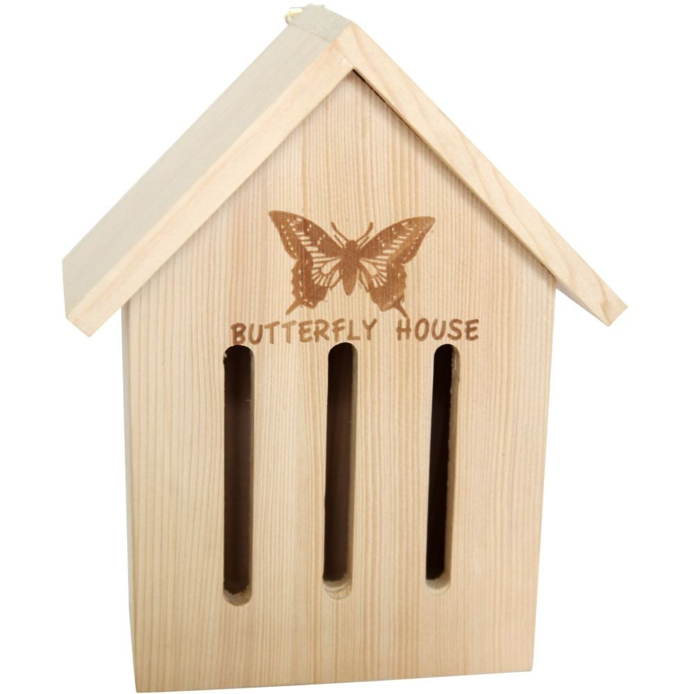 Garden Pleasure Nistkasten Schmetterlingshaus Nistkasten mit Aufhänger aus Kiefernholz