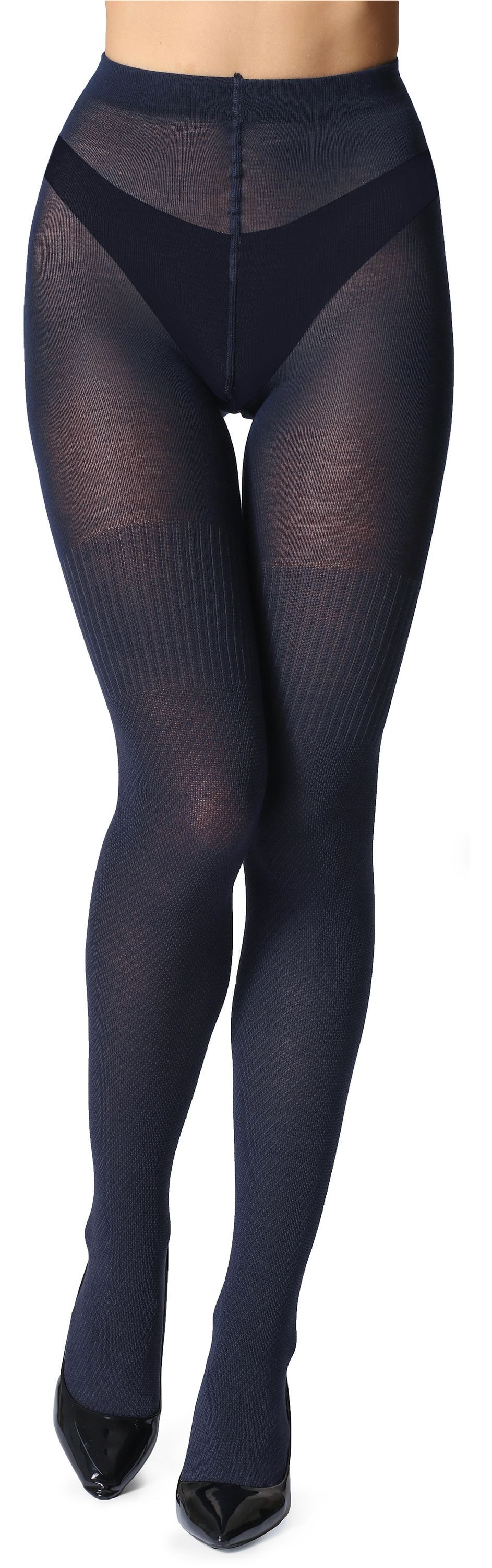 Bellivalini Strumpfhose Damen Strumpfhose aus Baumwolle BLV-1116 100 DEN (1 St)