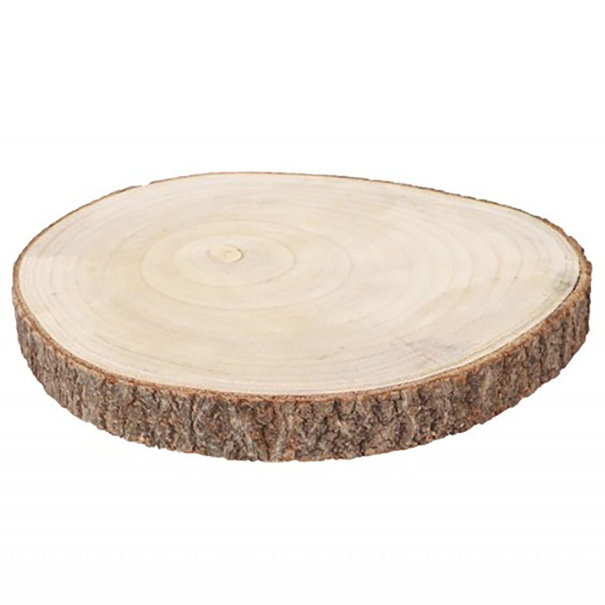 CHAKS Rindenscheiben Holzscheibe 34cm Durchmesser