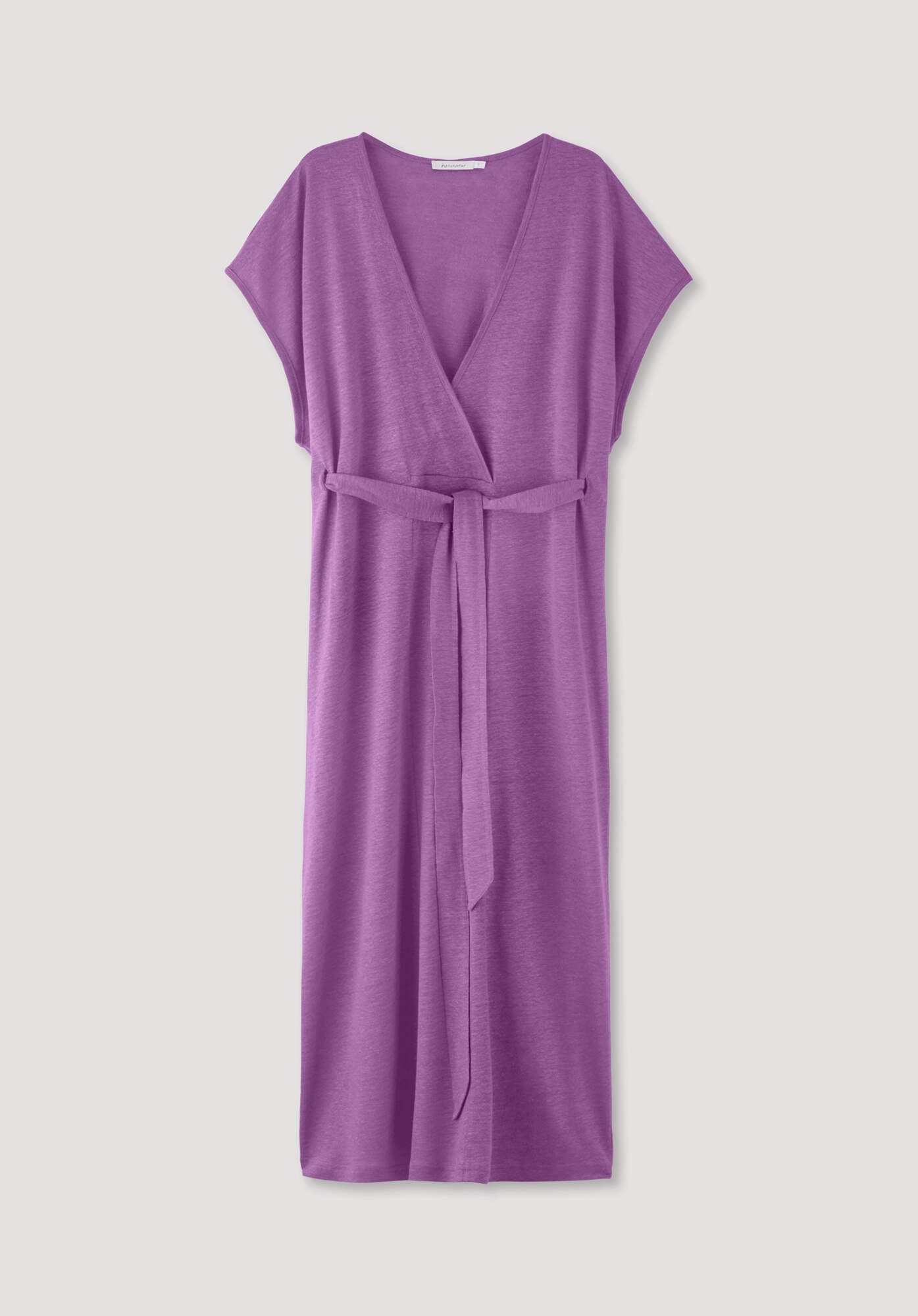 Hessnatur Jerseykleid Midi Relaxed aus reinem Leinen (1-tlg)