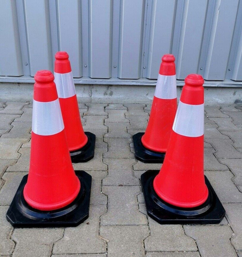 BruKa Pylonen Verkehrsleitkegel 50 cm Pylone Pylonen Warnkegel Leitkegel Hochreflex (1-tlg)