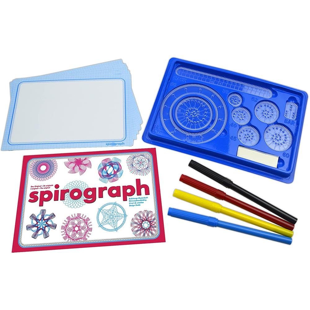 BOTI Kreativset Spirograph Schablonenset Starterset, Malset Muster Mandala Zeichenset ab 8 Jahre