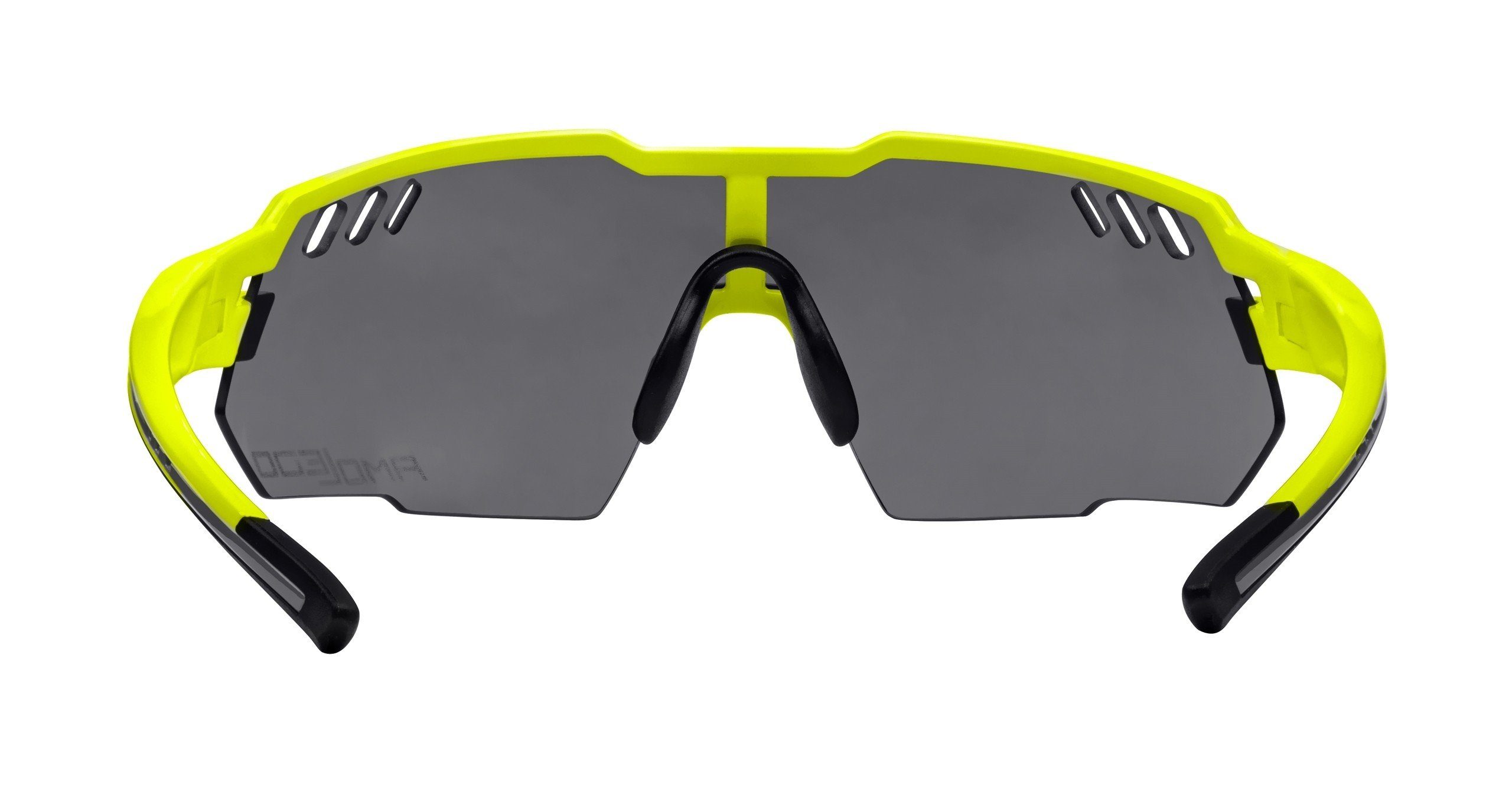Sonnenbrille FORCE AMOLEDO verspiegelt schwarz FORCE gelb, Fahrradbrille