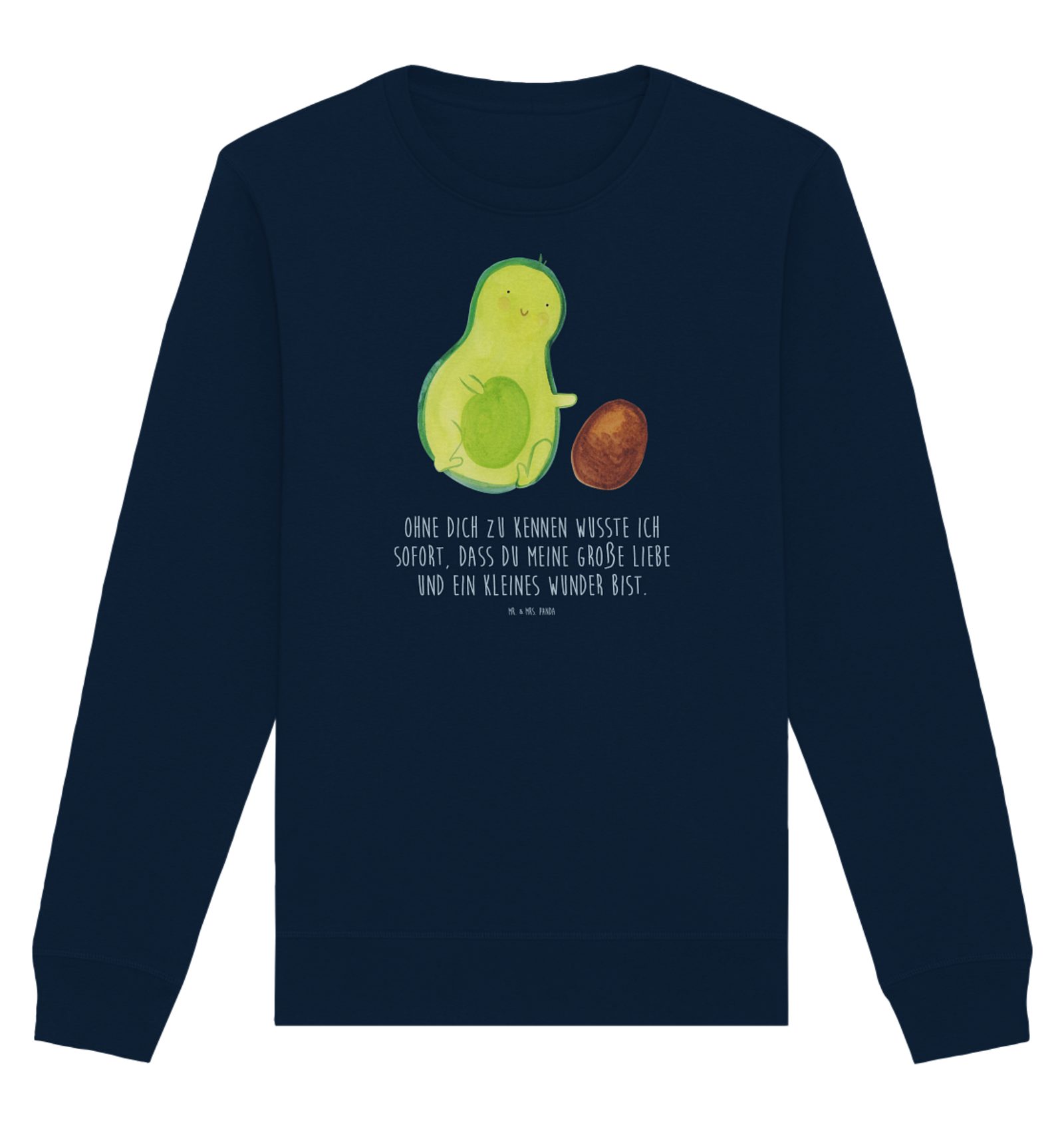 Longpullover Avocado Kern rollt Größe XL - French Navy - Geschenk, Säugling, Gesun