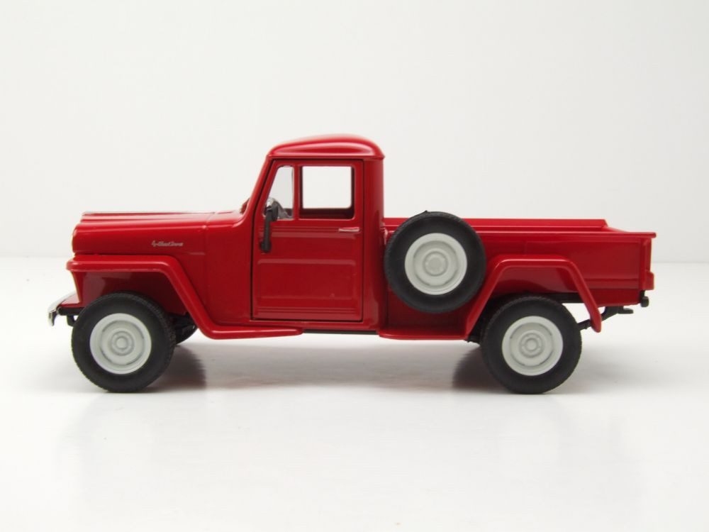 Welly Modellauto Willys Jeep Pick Up 1947 rot, Maßstab 1:24