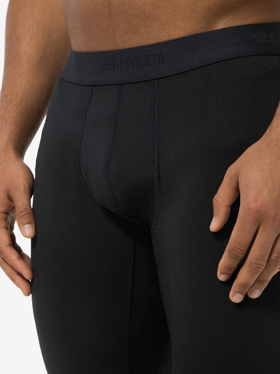 SUPER.NATURAL Thermounterhose für Herren, Merino M LUX BASE TIGHT bietet luxeriöse Optik und Komfort