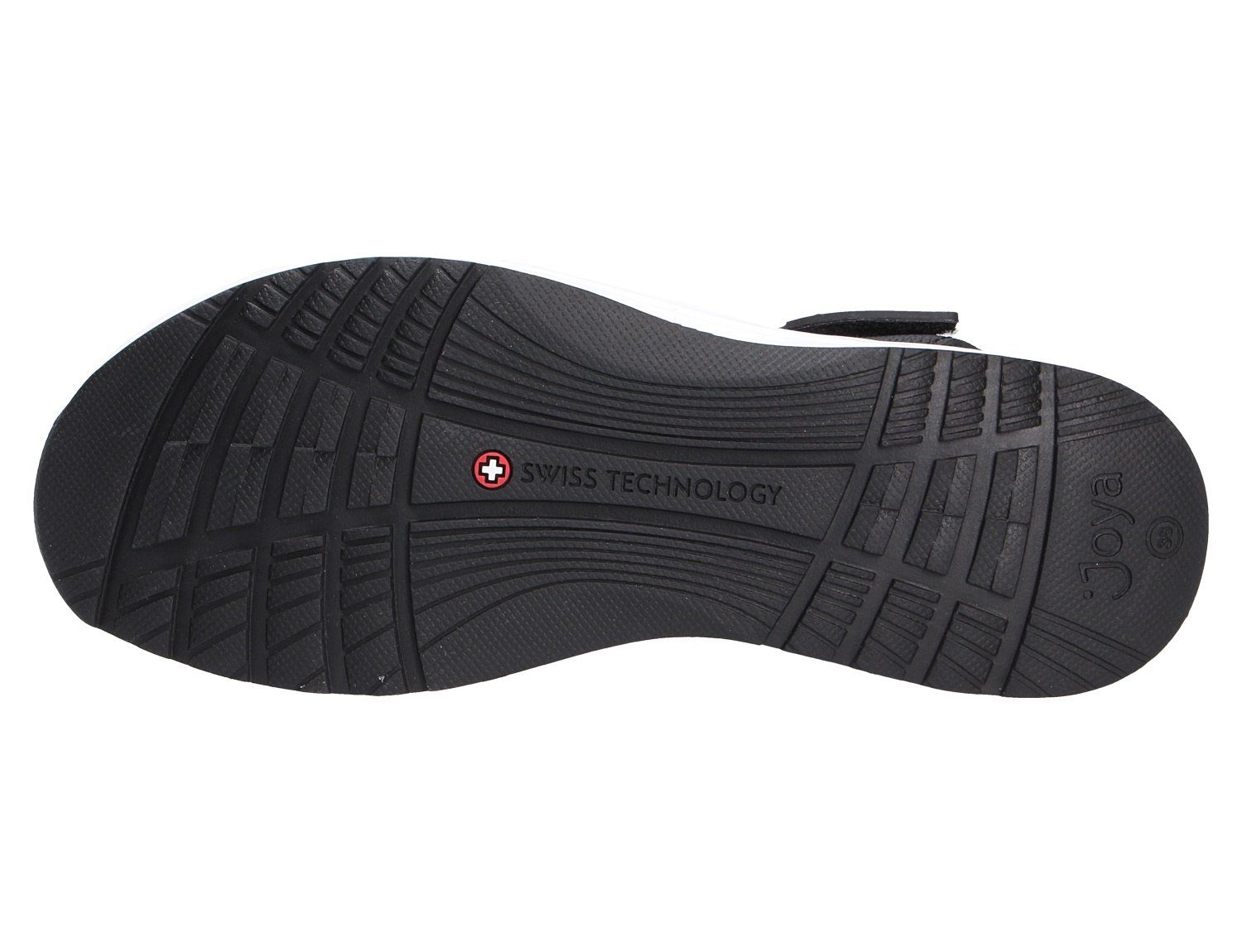 Joya Weicher BLACK FLORES Sandale Gehcomfort
