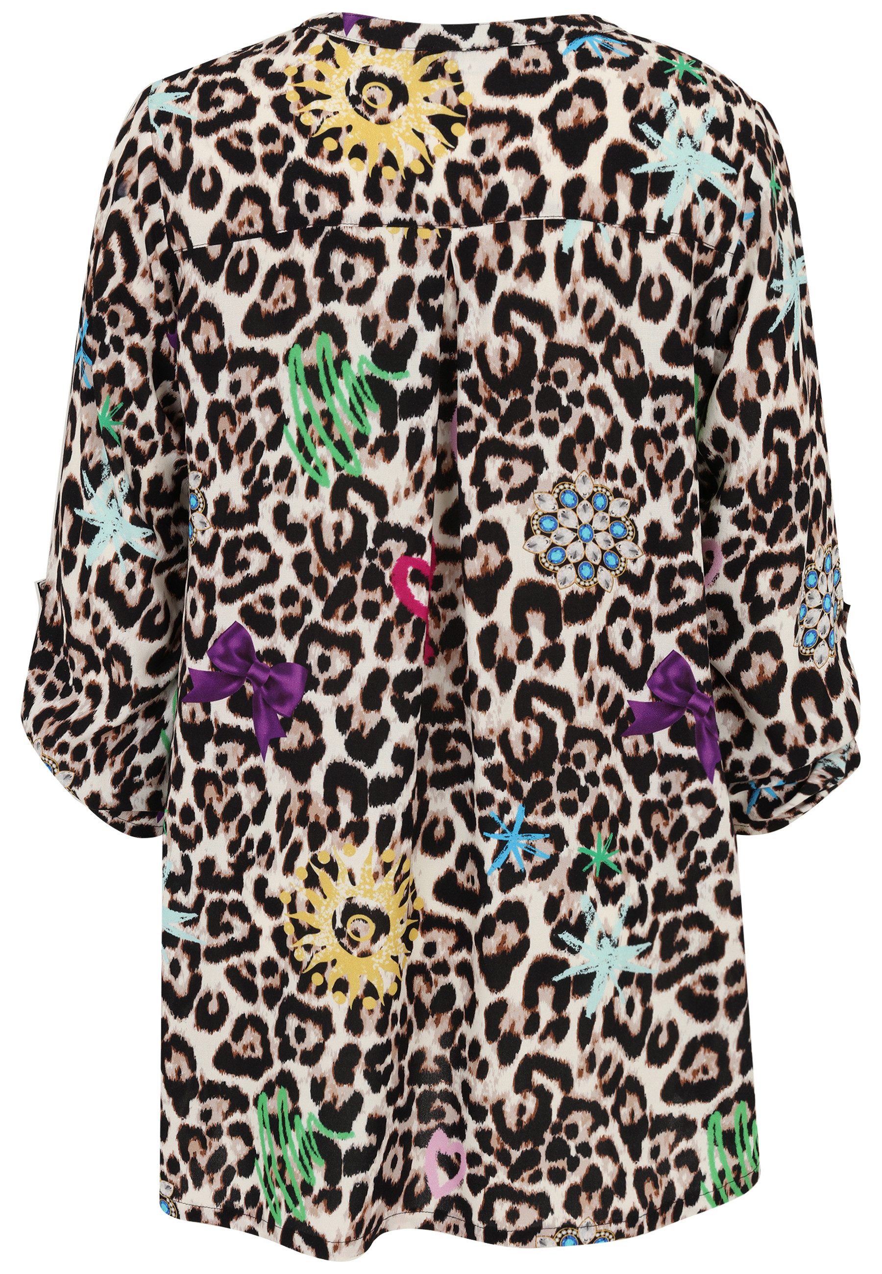 Doris Streich Blusentop mit Leo-Print günstig online kaufen