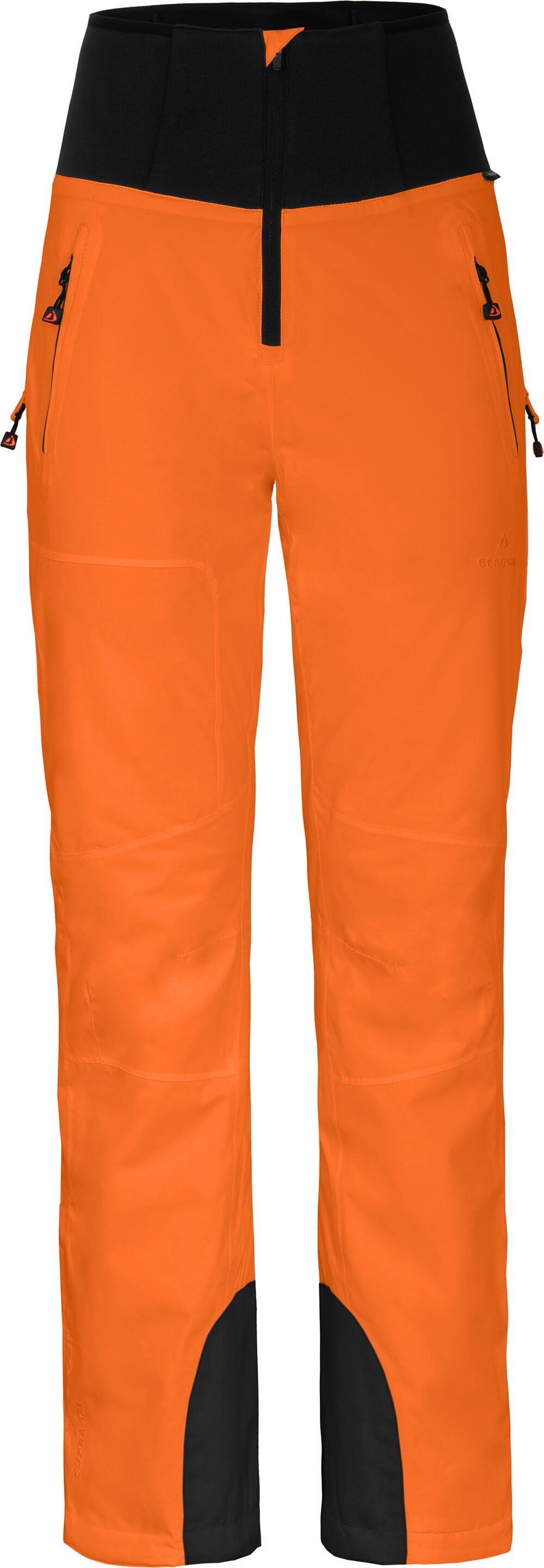 Bergson Skihose MIEN Slim Damen Skihose, wattiert, 20000 mm Wassersäule,  Langgrößen, orange