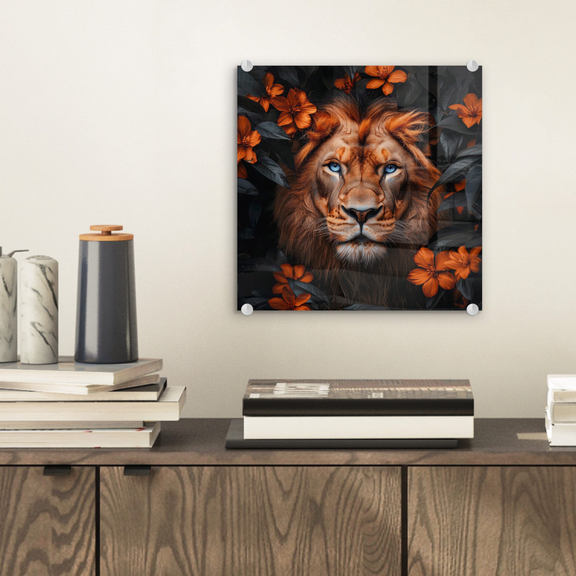 MuchoWow Acrylglasbild Löwe - Tierporträt - günstig online kaufen