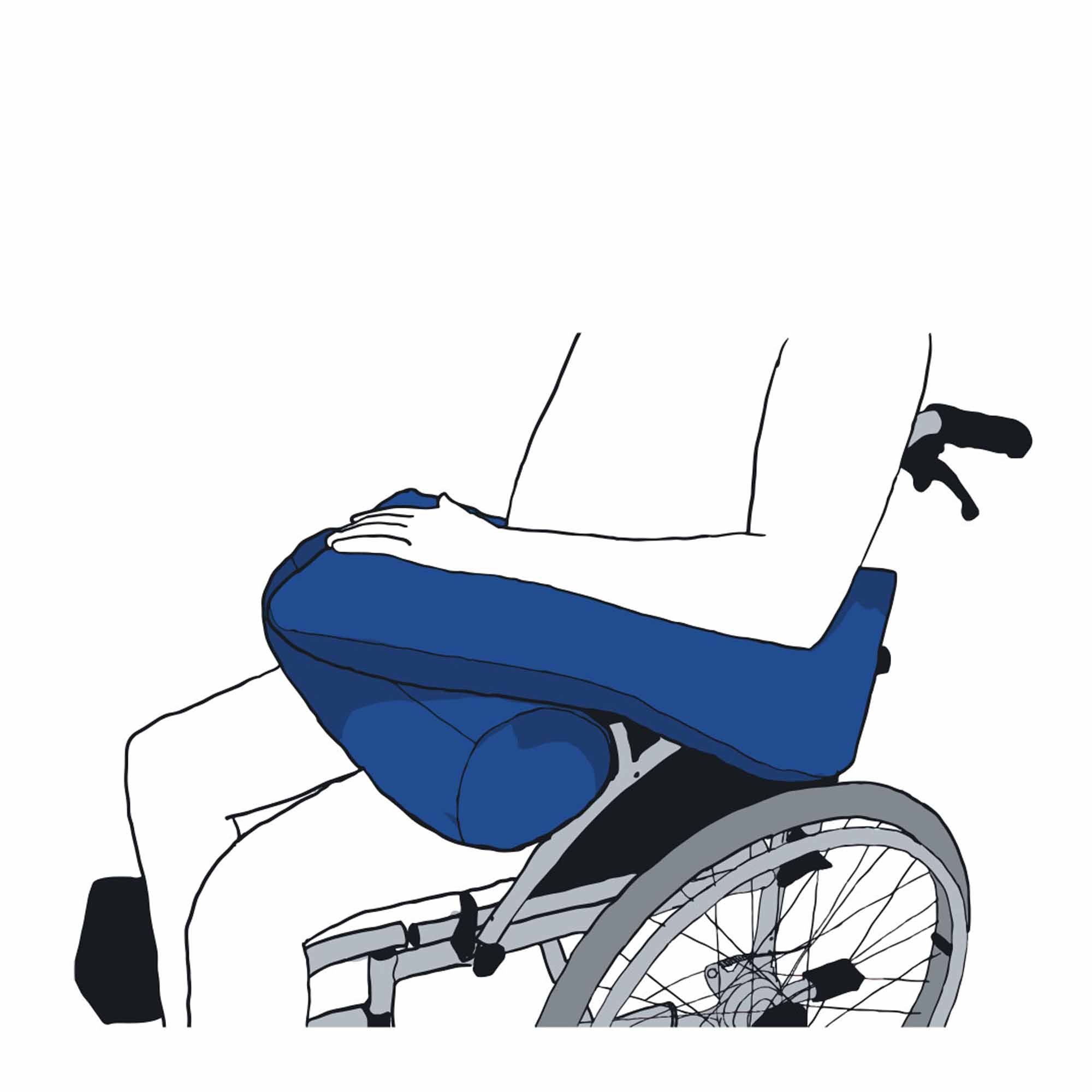 Softline Healthcare Products Lagerungskissen CareWave (Carepur) Hemi Arm Lagerungskissen M 2tlg, blau