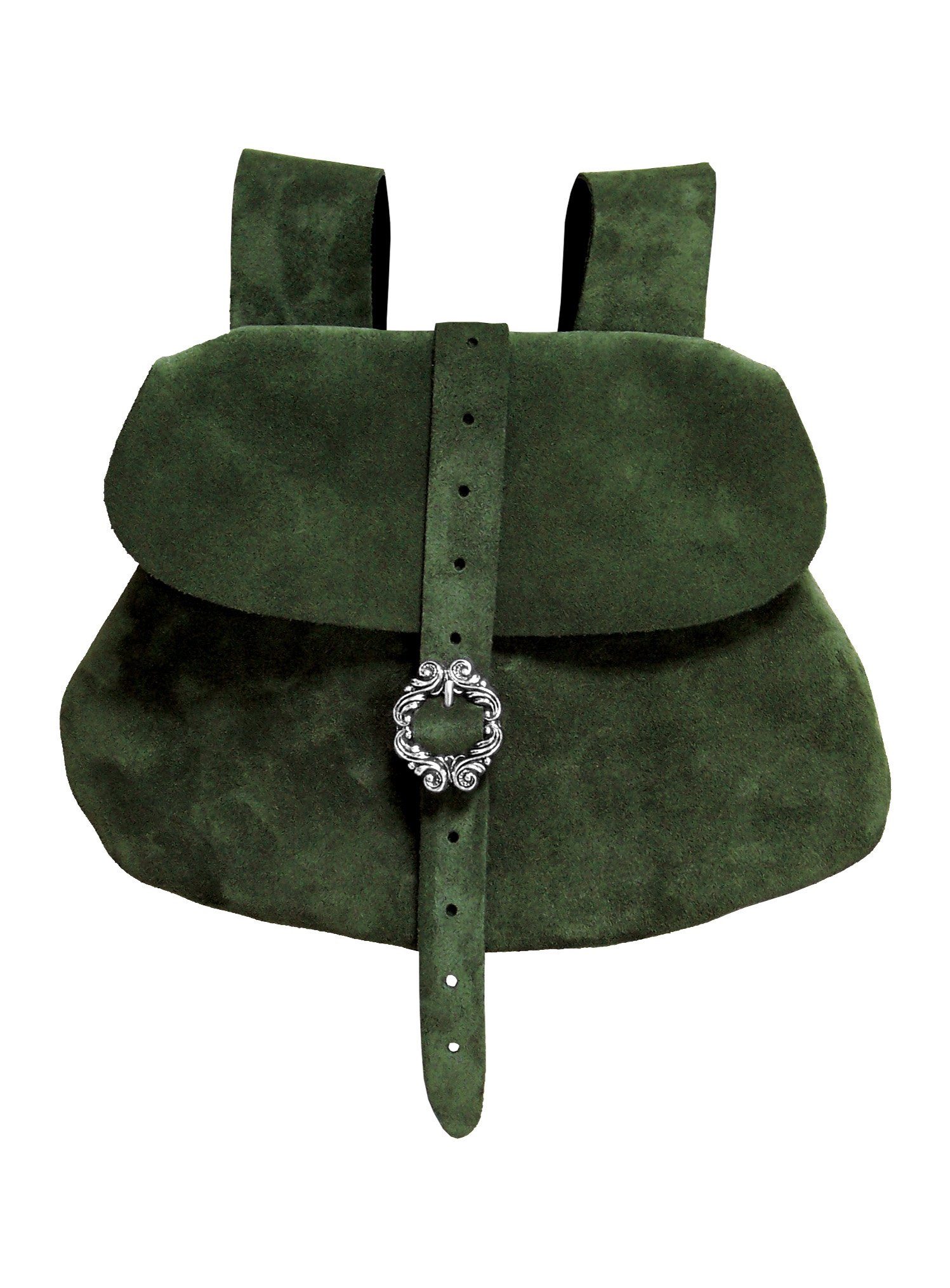 Andracor Kostüm Leder Gürteltasche - Mittelalter LARP Reenactment, Hochwertige Mittelalter Gürteltasche aus Veloursleder von Andracor, h