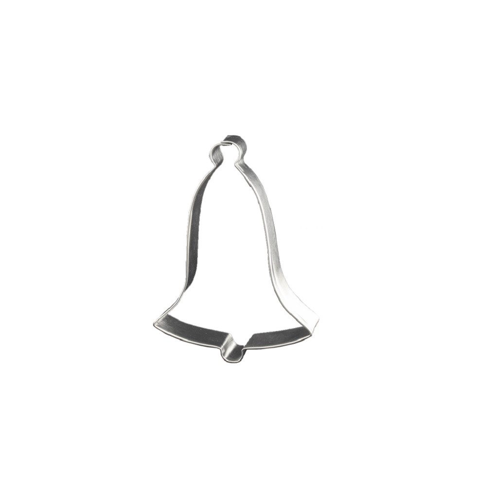 LARES Ausstechform Glocke - 12 cm - aus Weißblech - für Kekse, Plätzchen und Lebkuchen, Weißblech, lebensmittelecht - für kleine und große Backfans - Made in Germany