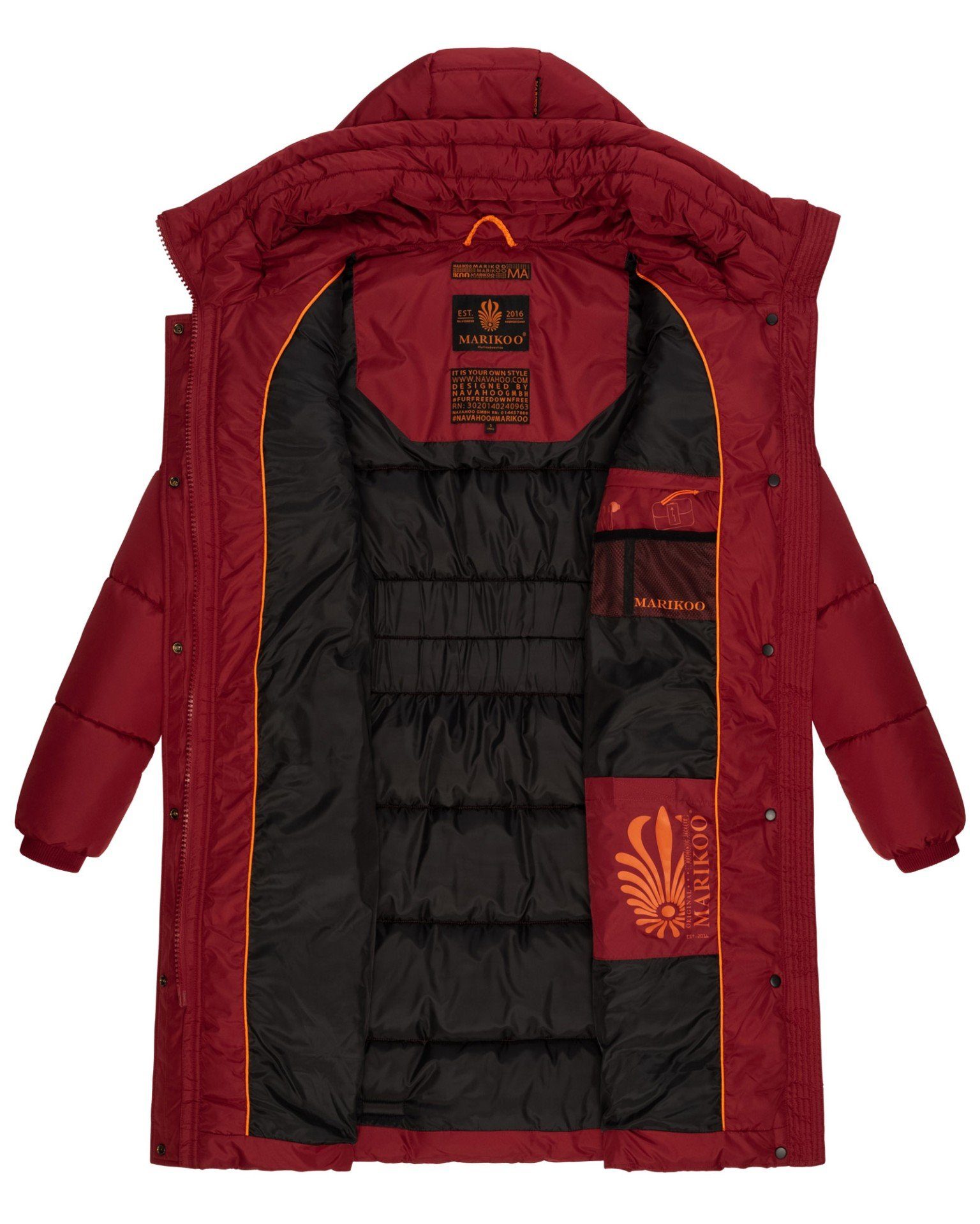 red Yuikoo einer Kapuze Outdoorjacke großen blood Marikoo mit