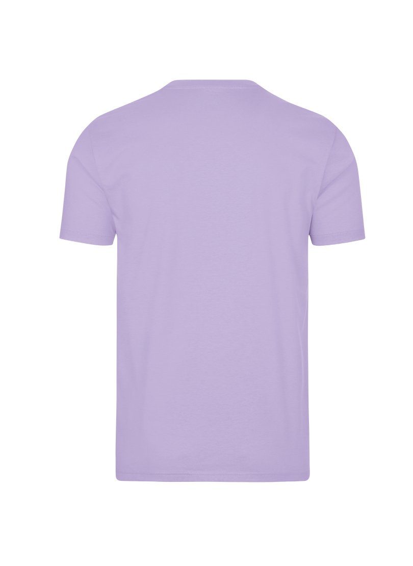 Trigema T-Shirt TRIGEMA T-Shirt DELUXE flieder Baumwolle