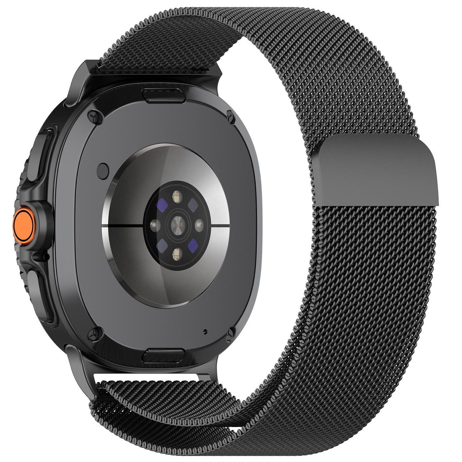 Wigento Smartwatch-Armband Metall Mesh Titan für Samsung Galaxy Watch 8 / 8 günstig online kaufen