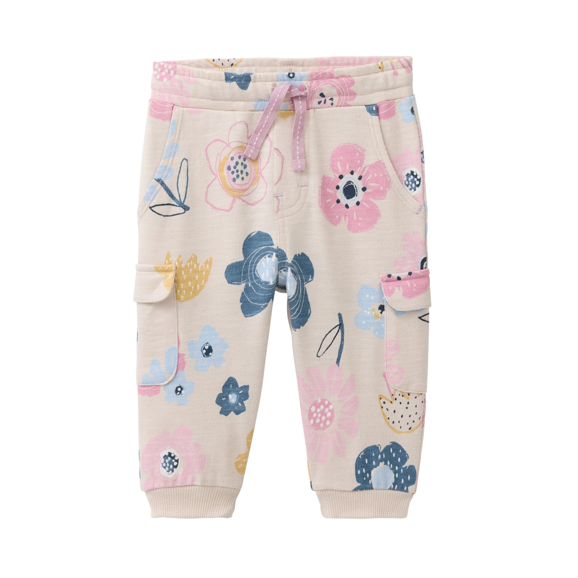 People Wear Organic Schlupfhose mit Blumenmotiv, aus Bio-Baumwolle GOTS zertifiziert