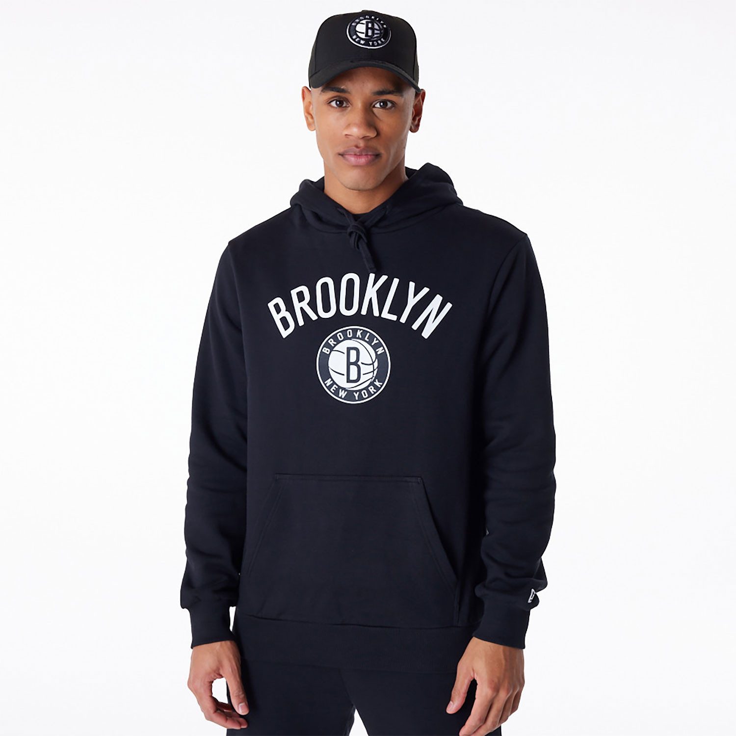 Funktions-Kapuzensweatjacke NOS NBA REGULAR HOODY BRONET BLKWHI
