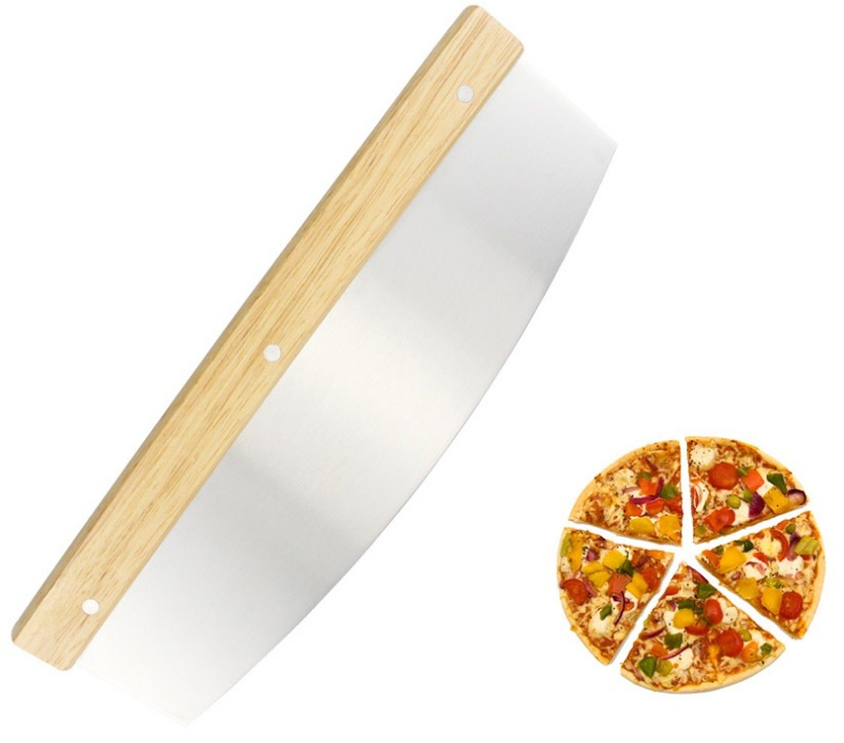 - mit Klingenschutz 3er Set Pizzaschneider Pizza BAYLI 3 Pizzaschneider Stück Wiegemesser