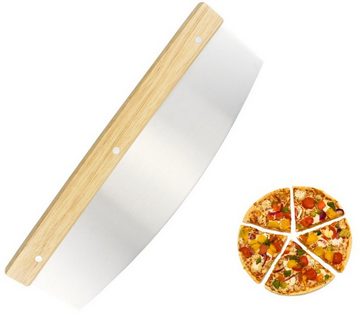 BAYLI Pizzaschneider 2er Set Pizzaschneider Wiegemesser mit Klingenschutz, Pizza Cutter