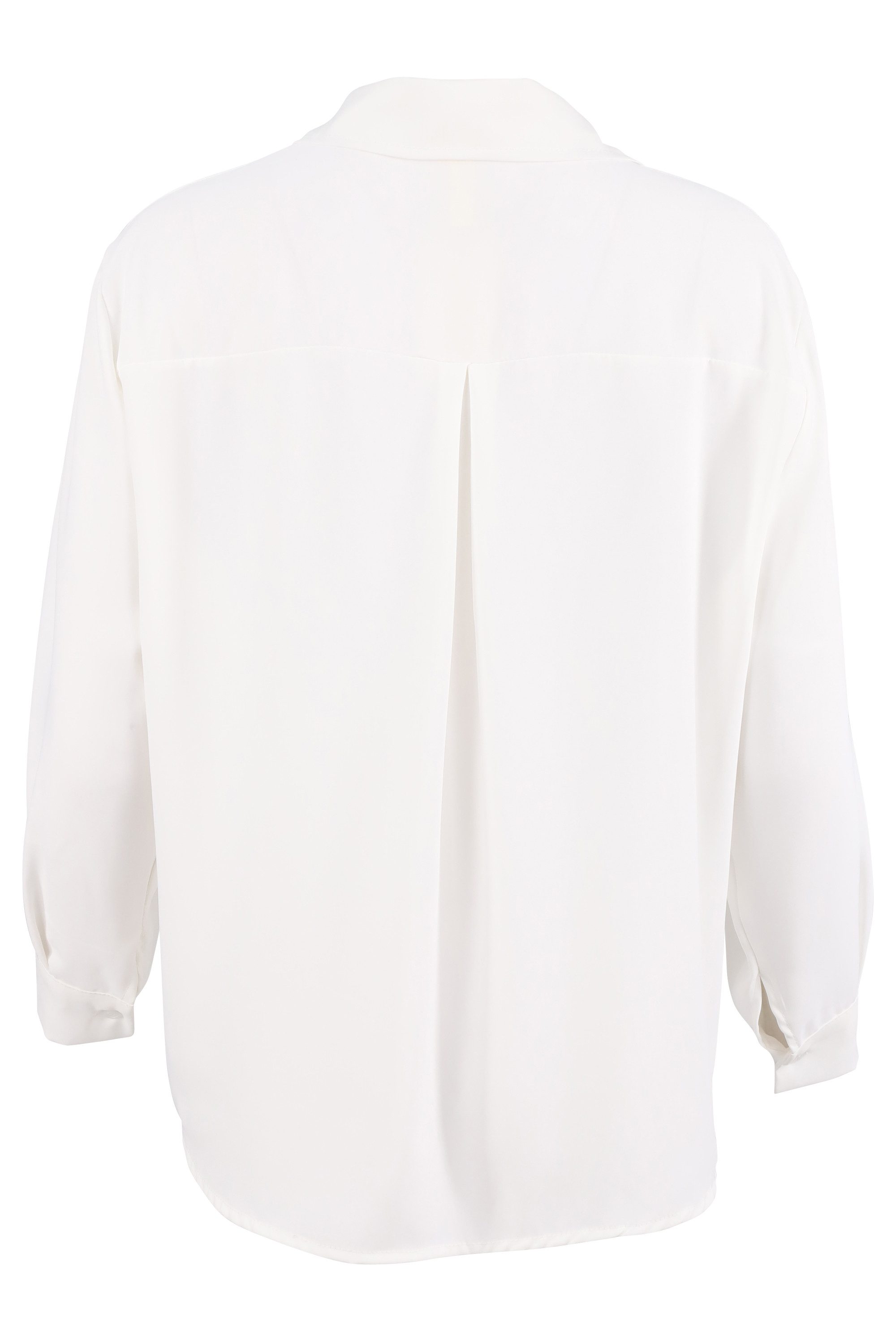 malito more than fashion Schlupfbluse Basic Bluse Uni 2300 elegante langarm günstig online kaufen