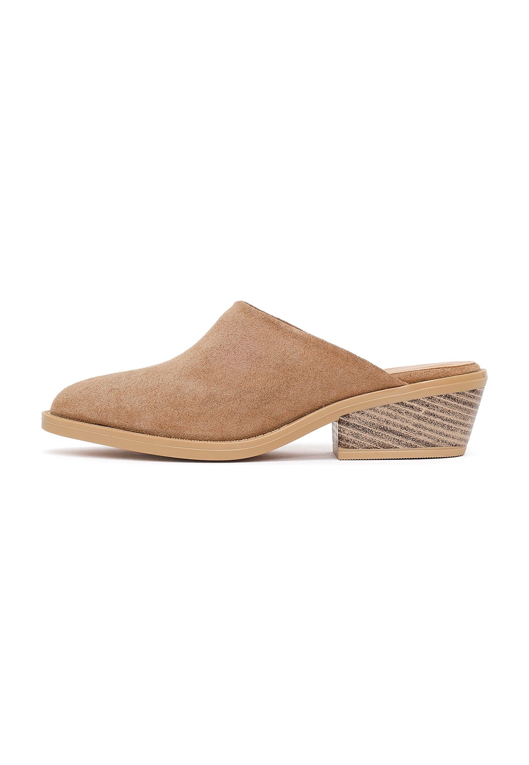 Pantoletten aus Veloursleder Mules