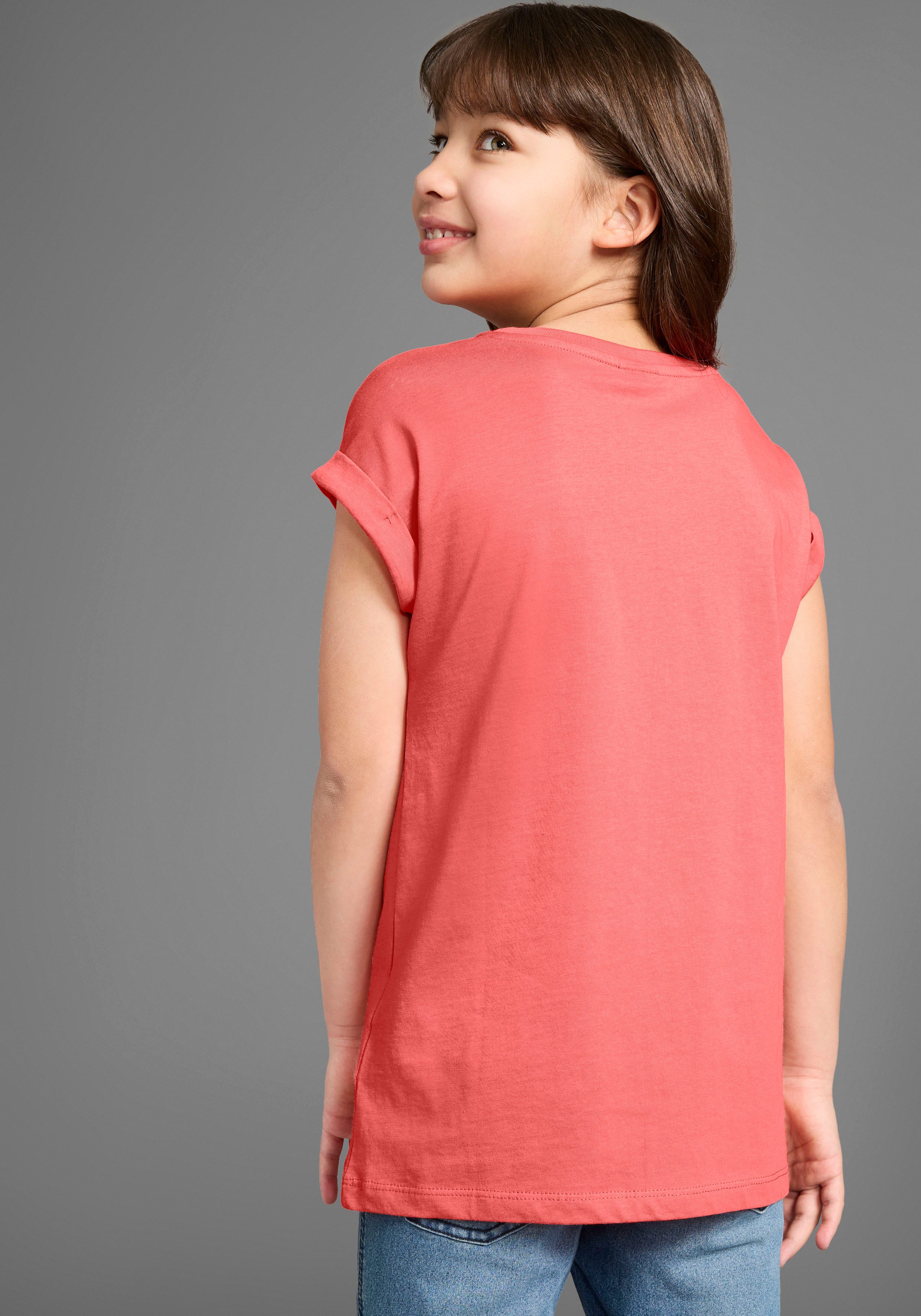 KIDSWORLD T-Shirt Sorry. hab nicht zugehört. Kurzarm, bedruckt, Rundhalsausschnitt, aus Baumwolle