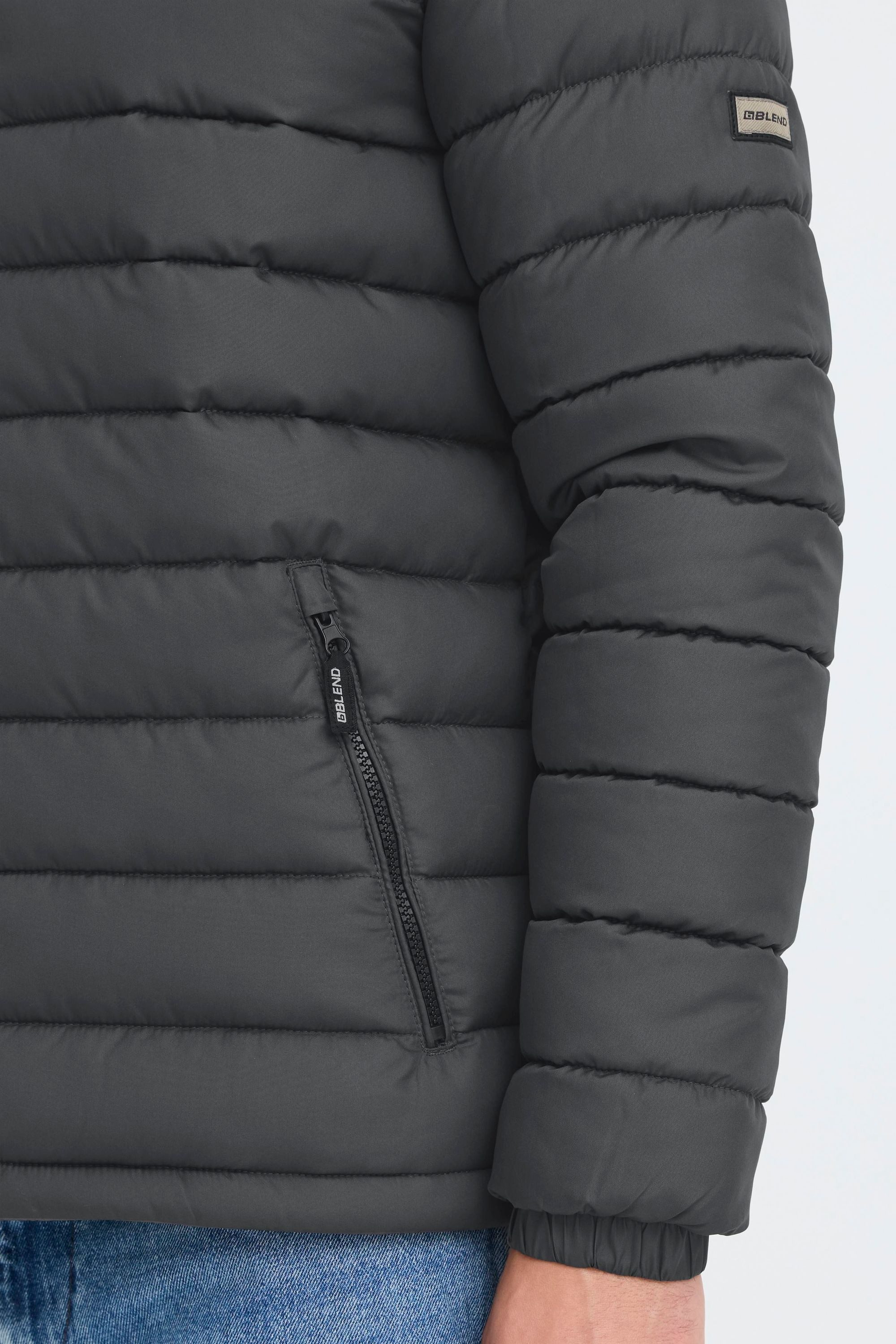 Blend Steppjacke BHelax (1-St) Schicke Steppjacke mit Reißverschlusstaschen