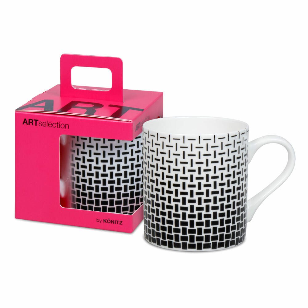 Könitz Becher Graphic 413 - Marcello Morandini, 400 ml, Bone China