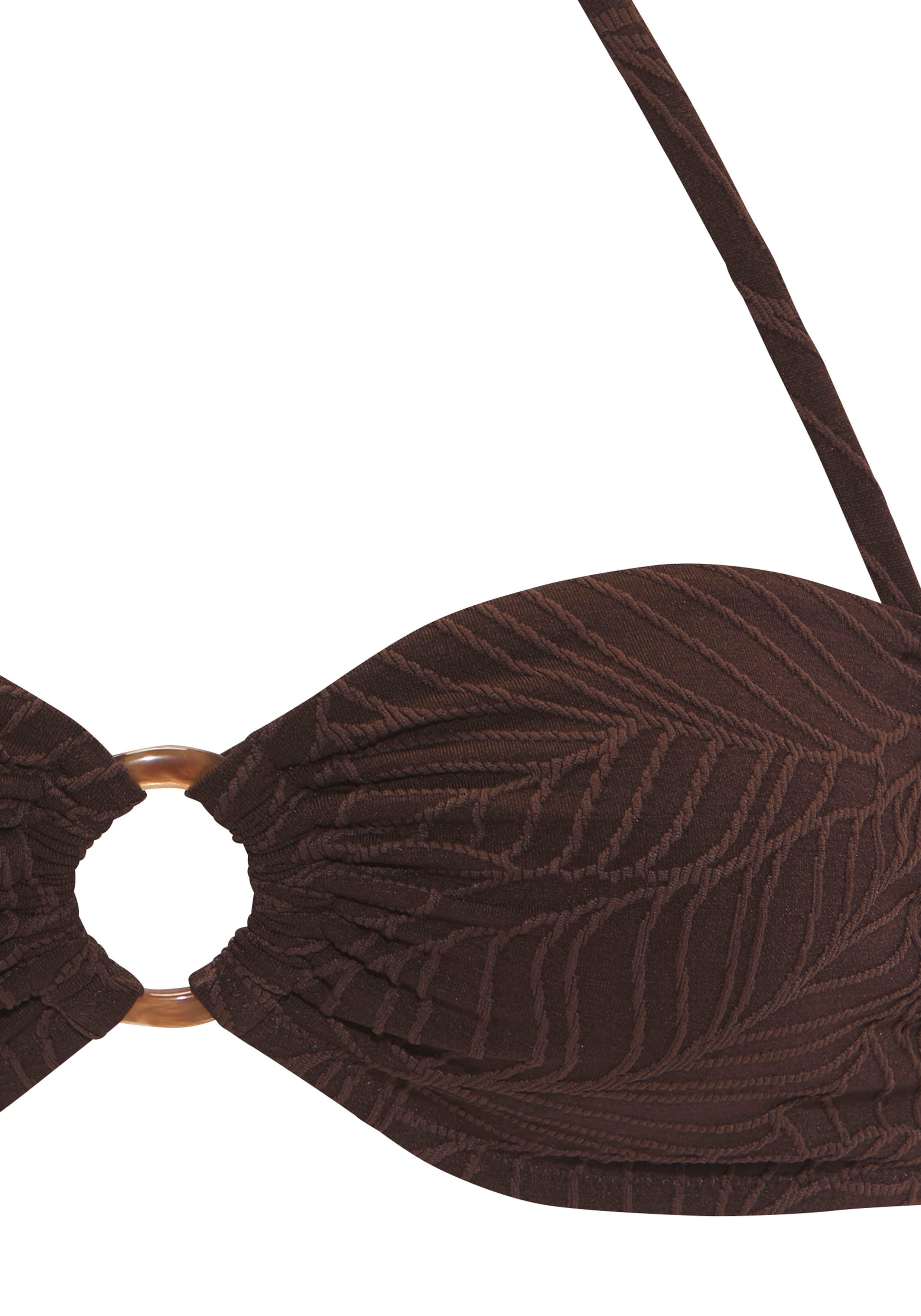 LASCANA Bandeau-Bikini-Top Fay, aus eleganter Strukturware – Bild 4 von 5