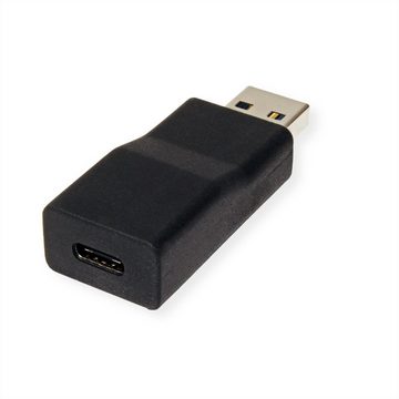 ROLINE USB 3.2 Gen 1 Adapter, USB Typ A - C, ST/BU Computer-Adapter USB Typ C (USB-C) Weiblich (Buchse) zu USB 3 Typ A Männlich (Stecker)