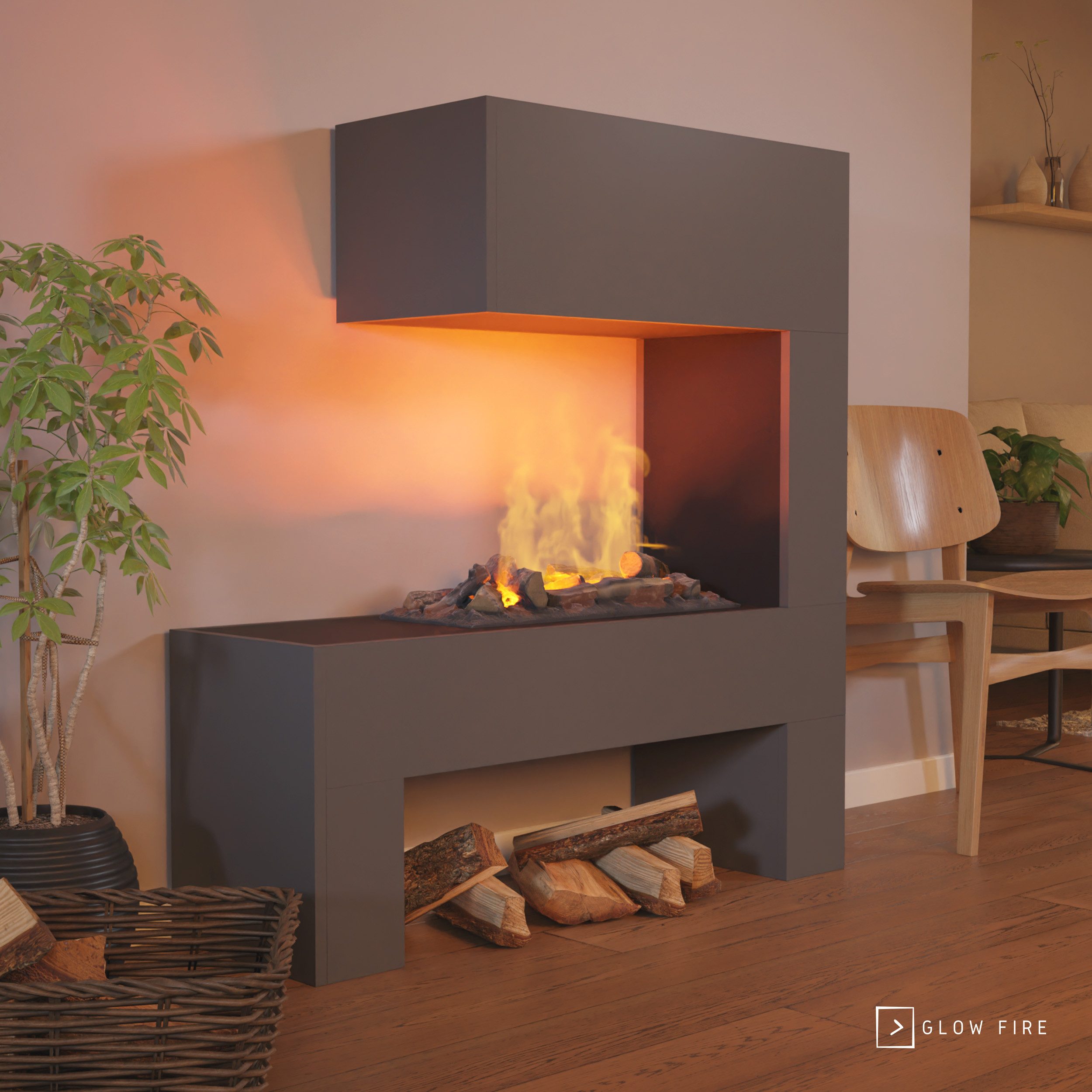 GLOW FIRE Elektrokamin Mozart Wasserdampf Kamin, günstig online kaufen