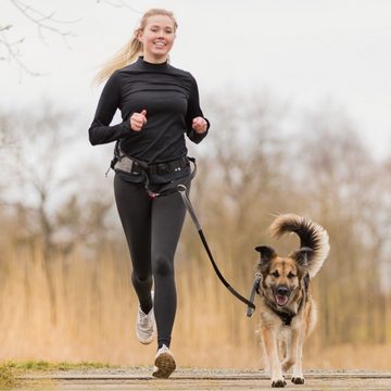TRIXIE Joggingleine Hund Schnelllösefunktion, Gurtband