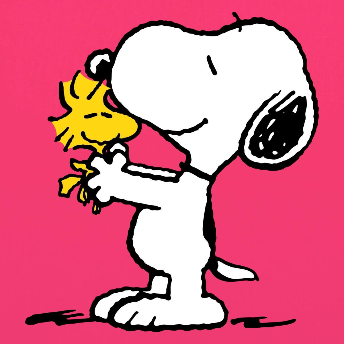 Spreadshirt Henkeltasche Peanuts Snoopy Und Woodstock Stoffbeutel (1-tlg)