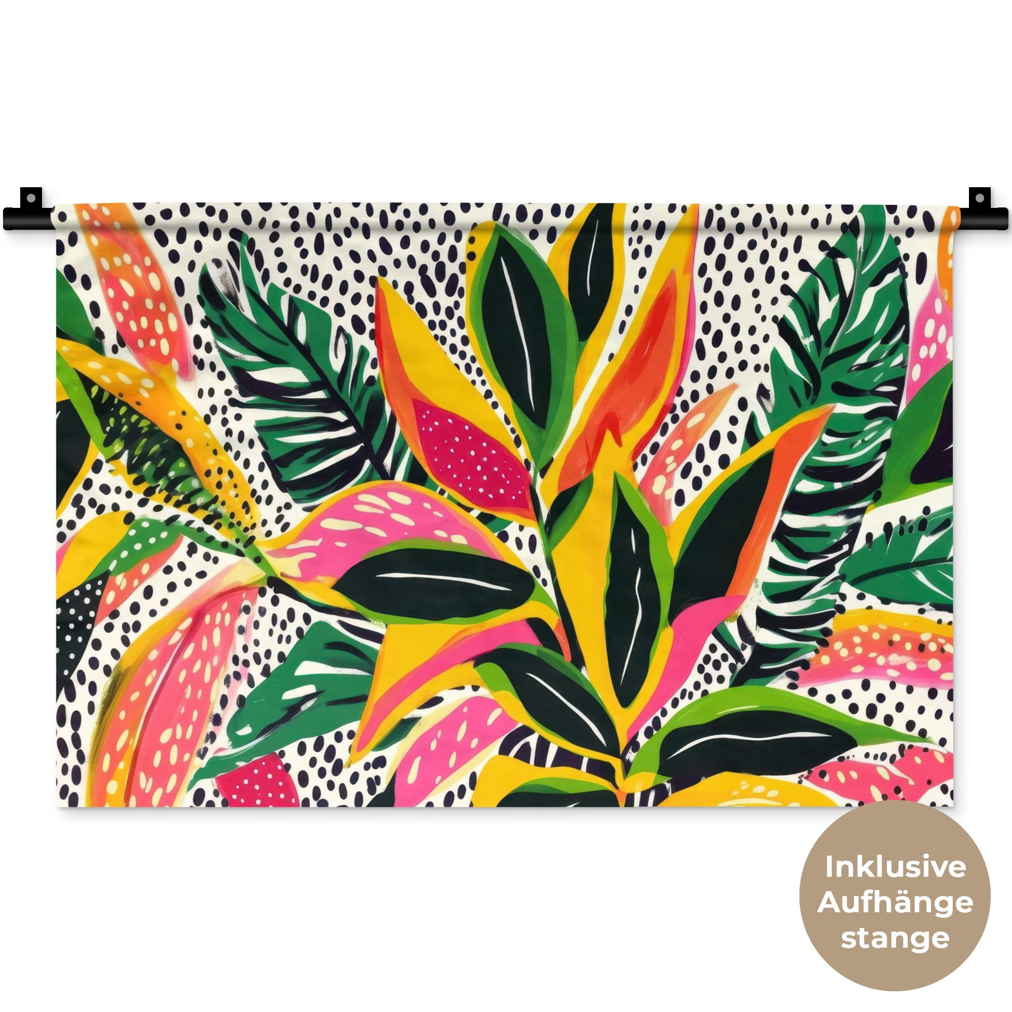 Tropical - Blätter - Schwarz und weiß