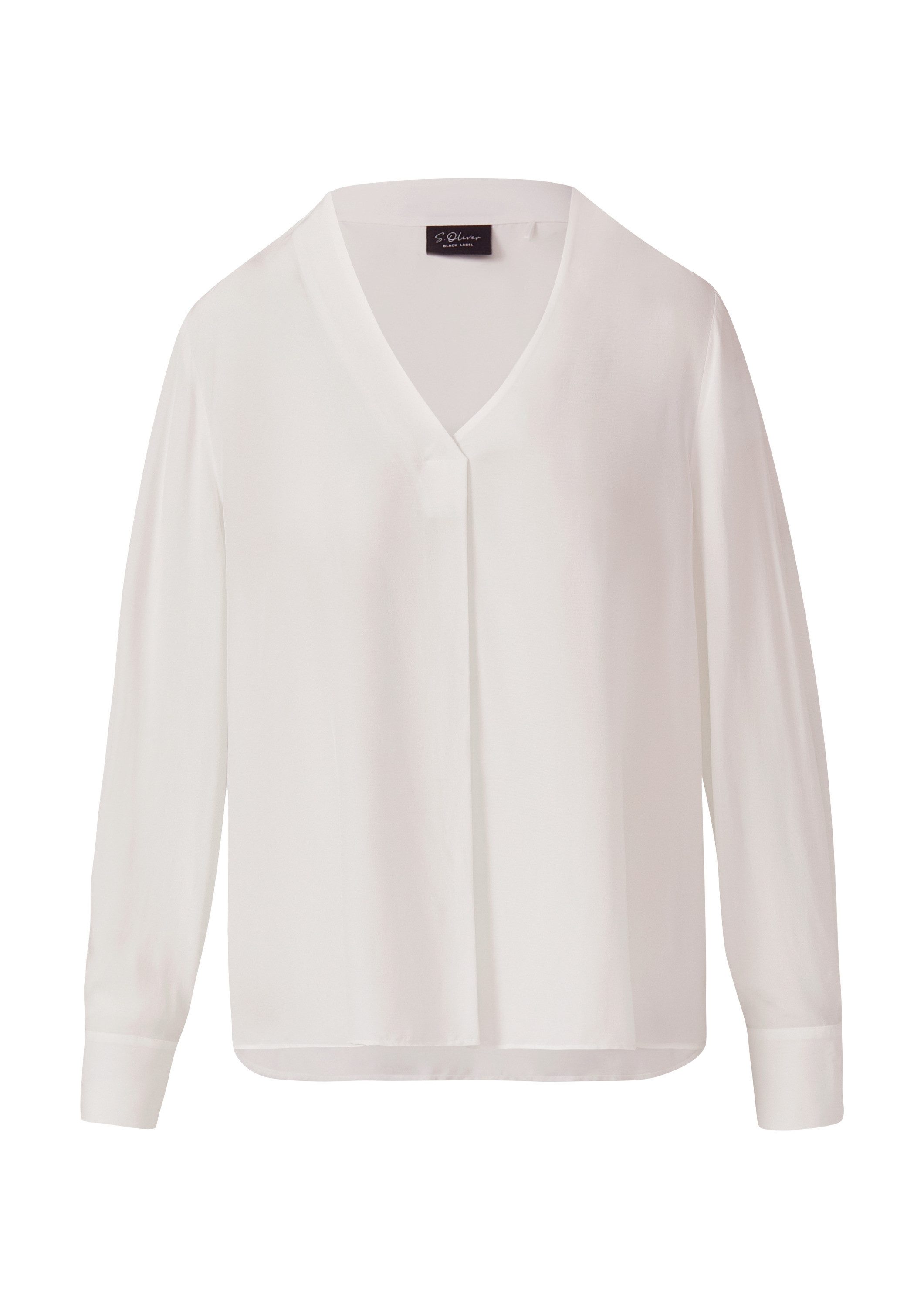 s.Oliver Langarmbluse Bluse Semitransparente Tunika-Bluse aus günstig online kaufen