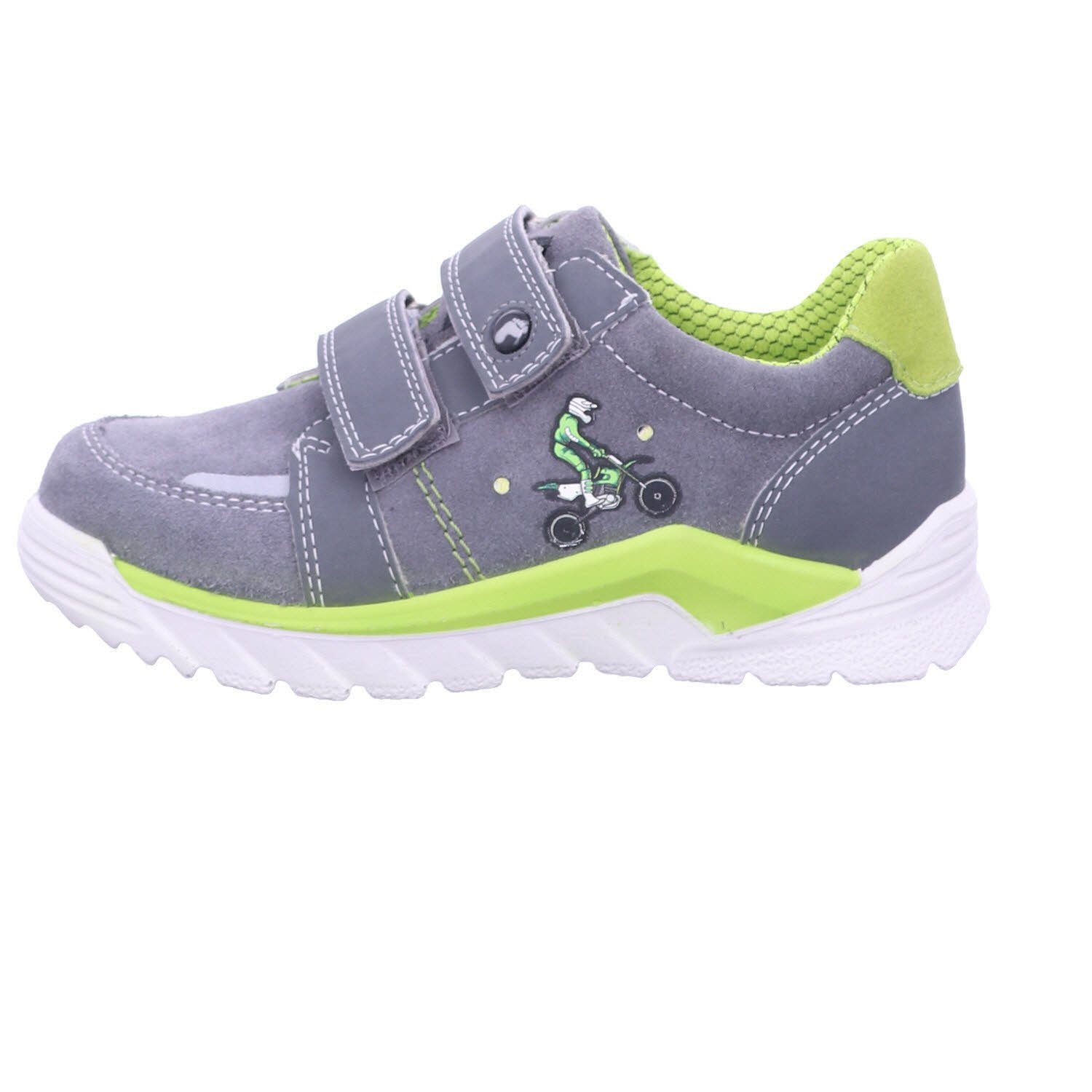 Klettschuh grau/lime Ricosta