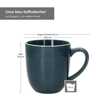 MamboCat Becher 4er Set Kaffeebecher Linus Blau - 403930