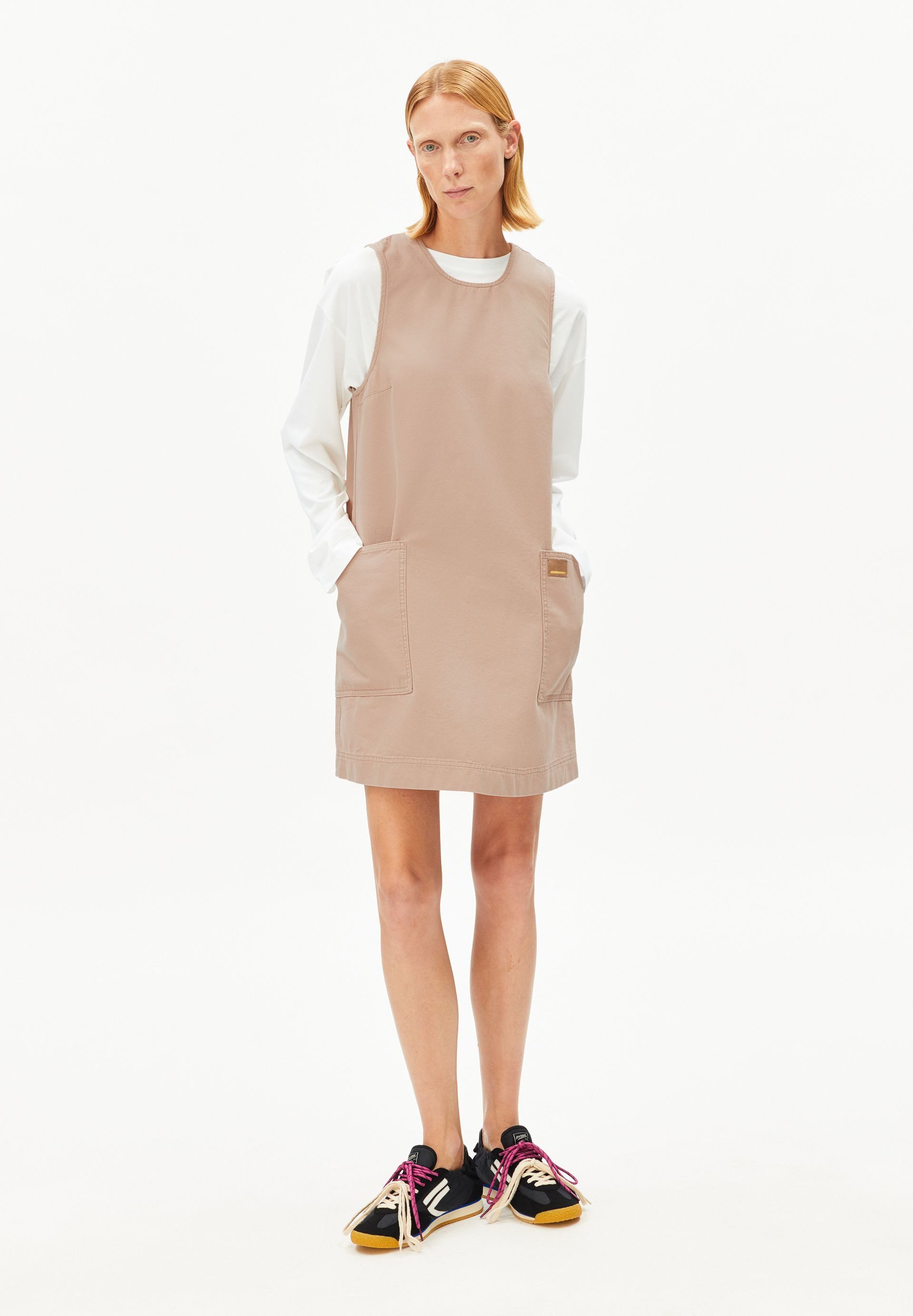 Armedangels Jerseykleid WORKWEAR CANVAS Kleid aus Bio-Baumwolle (Regular Fit) Kleid aus Bio-Baumwolle