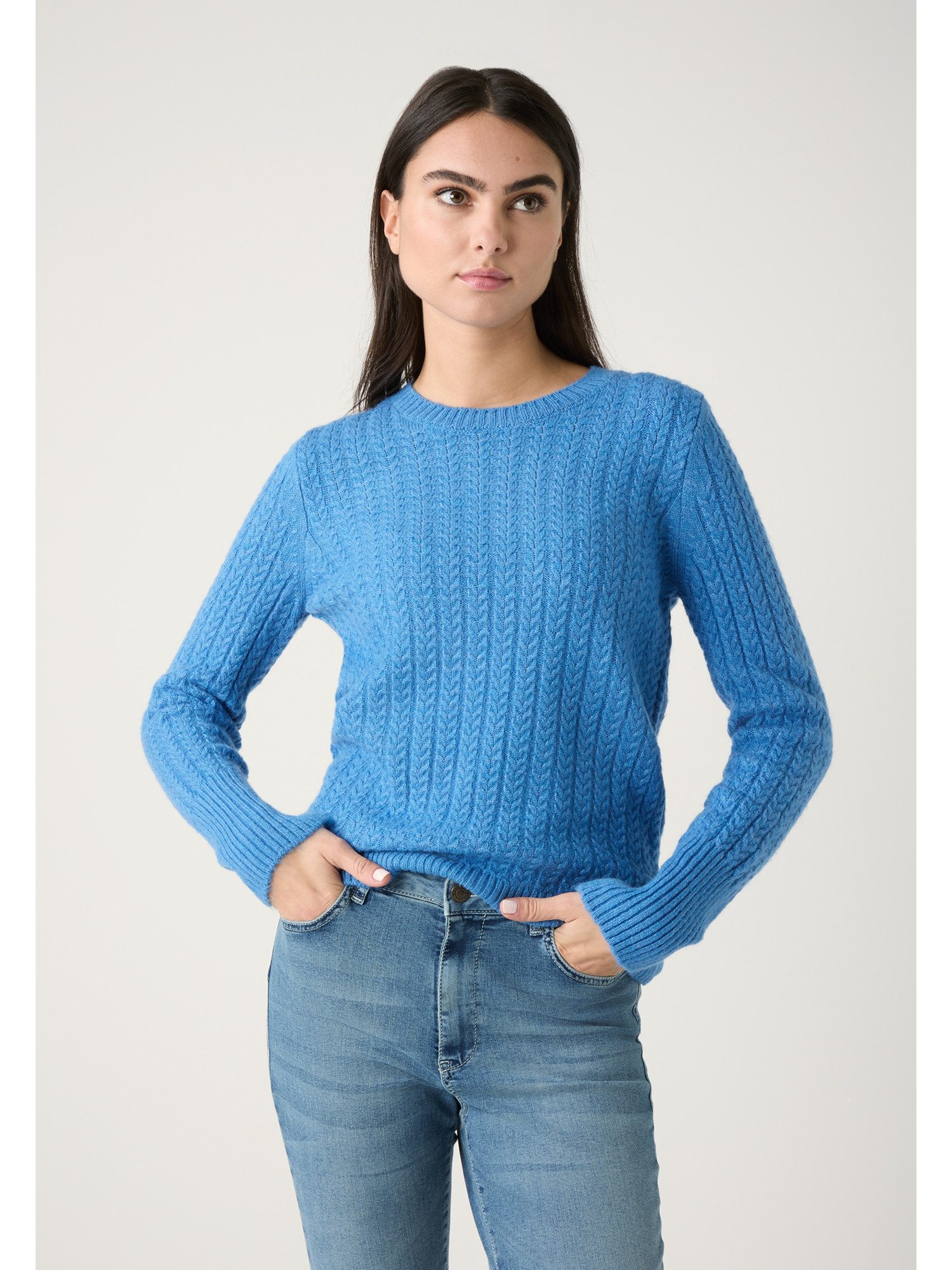 MORE&MORE Вязаные свитера weicher Zopfpullover
