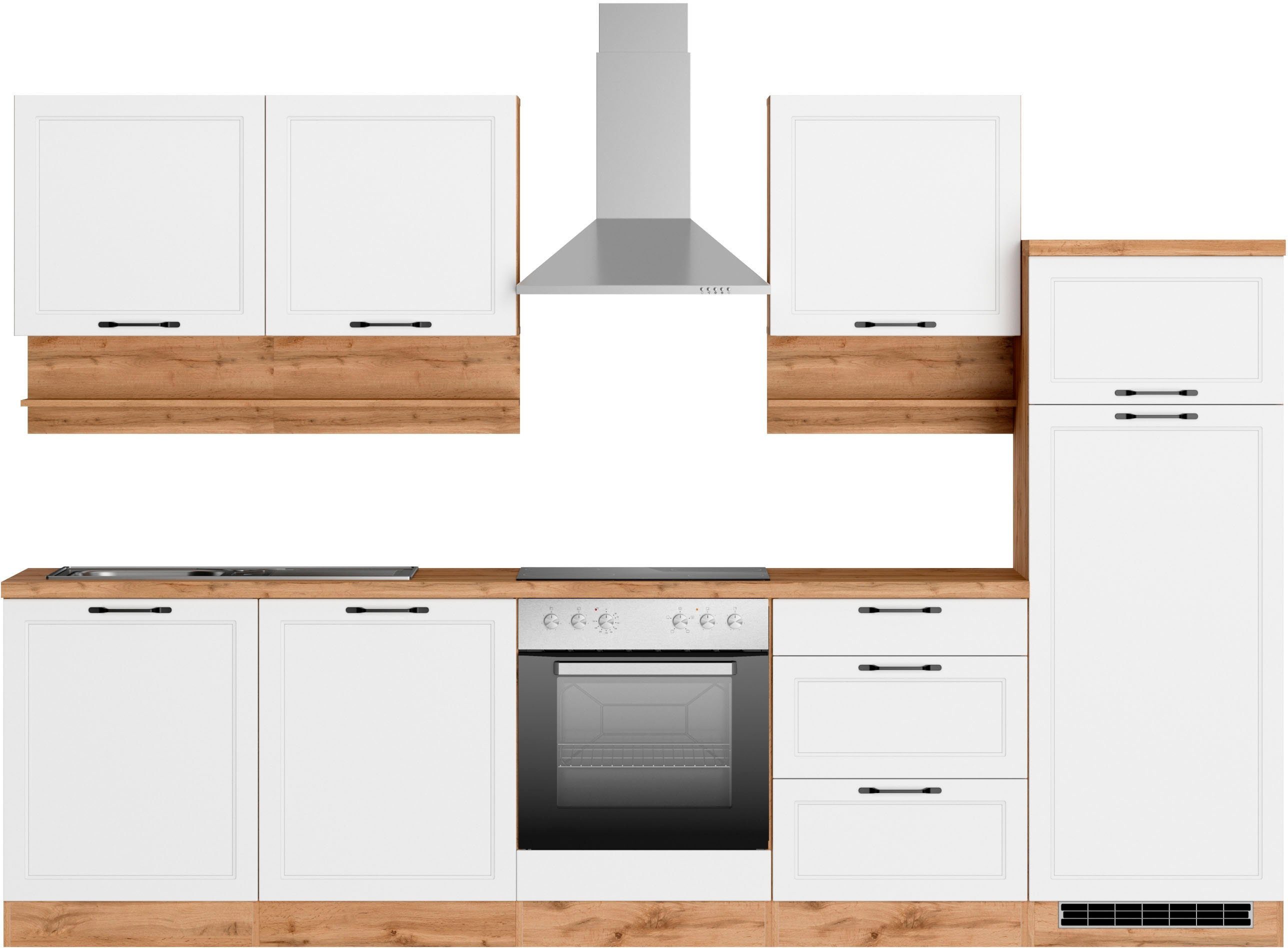 KOCHSTATION Кухниzeile KS-Lana, 300 cm breit, wahlweise mit oder ohne E-Geräte