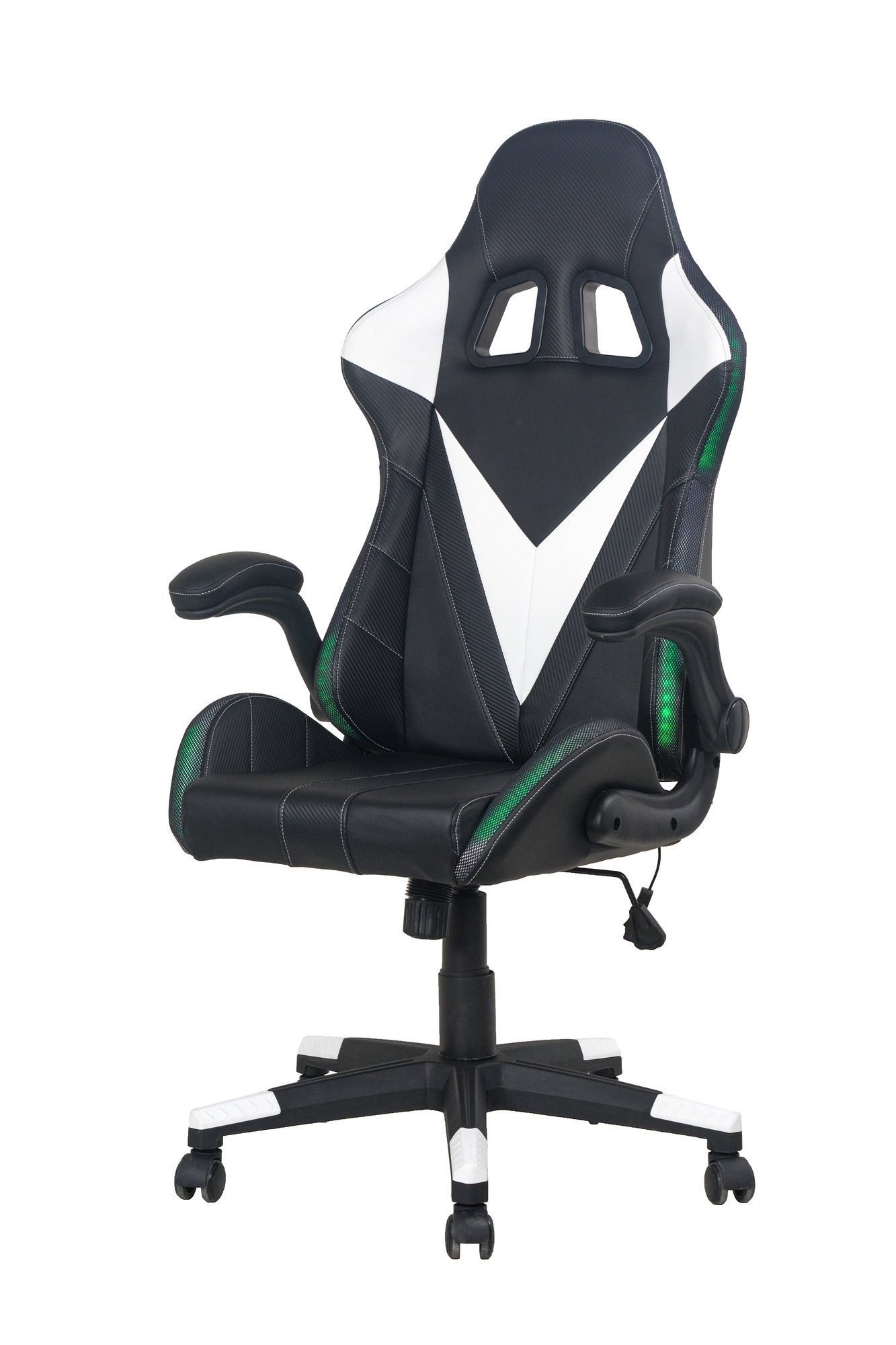 cm), SPACE 68x58 Chair in möbelando (BxT: schwarz/weiß Gaming