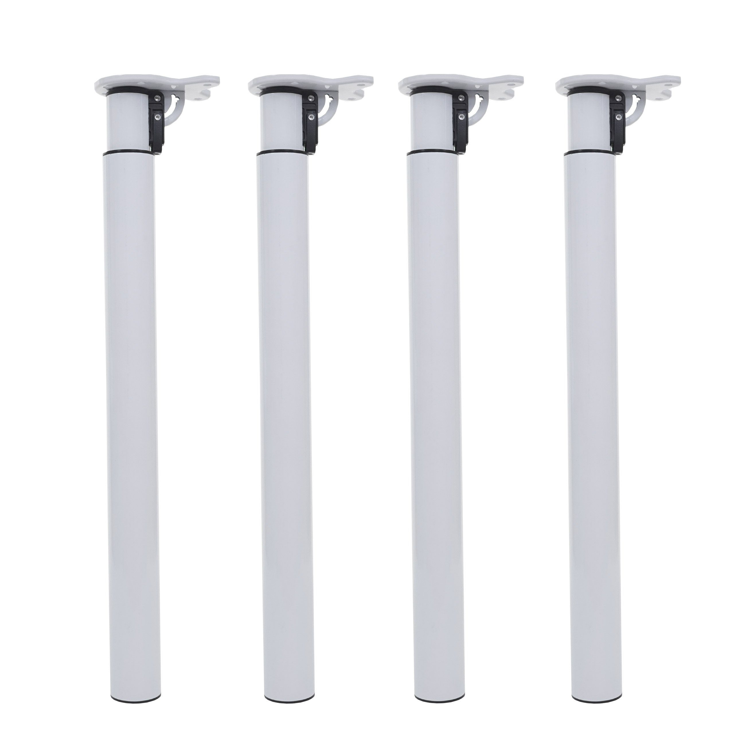 MCW Tischgestell MCW-H35-T (Set, 4-St., 4er), Mit Fußbodenschoner, klappbar, Drehmechanismus