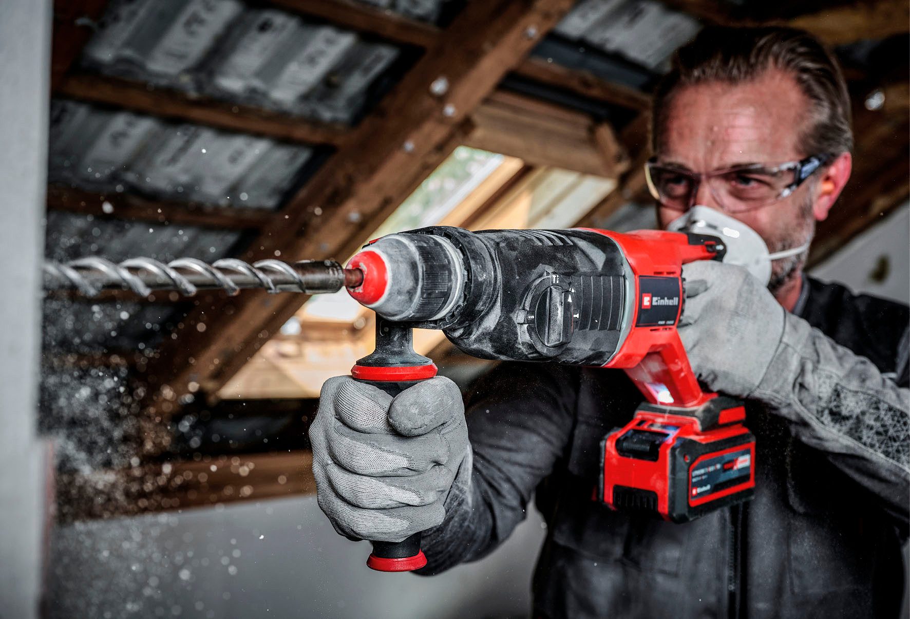 Einhell Akku-Bohrhammer TP-HD 18/26 D Li BL - Solo, (Set, 2-tlg), Einhell Professional, inkl. Koffer, ohne Akku und Ladegerät