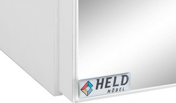 HELD MÖBEL Badmöbel-Set Davos, (2-St), 2 Spiegelschrank und Waschbeckenunterschrank