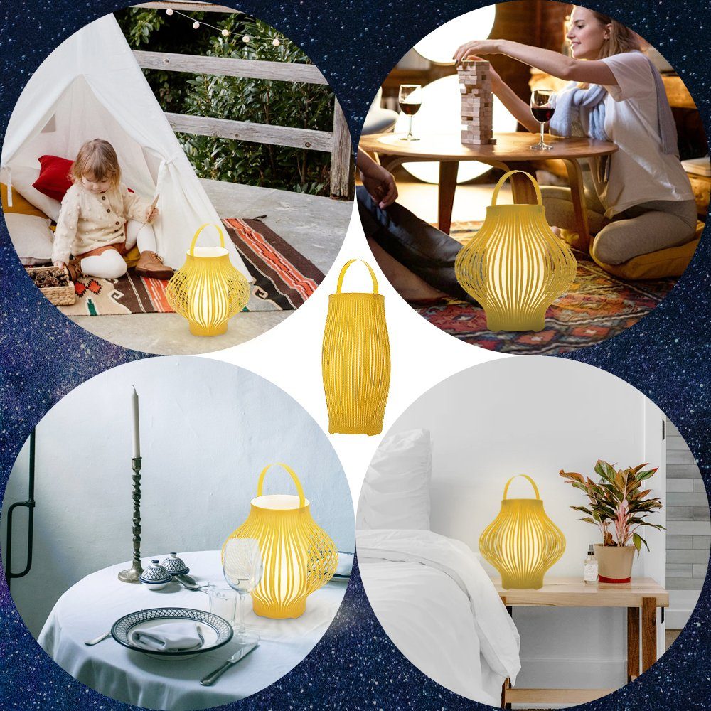 mit Tischlampe Yellow Haus und Außen LED Ihr für Fernbedienung Garten,Hotel Tischleuchte MALUX LED