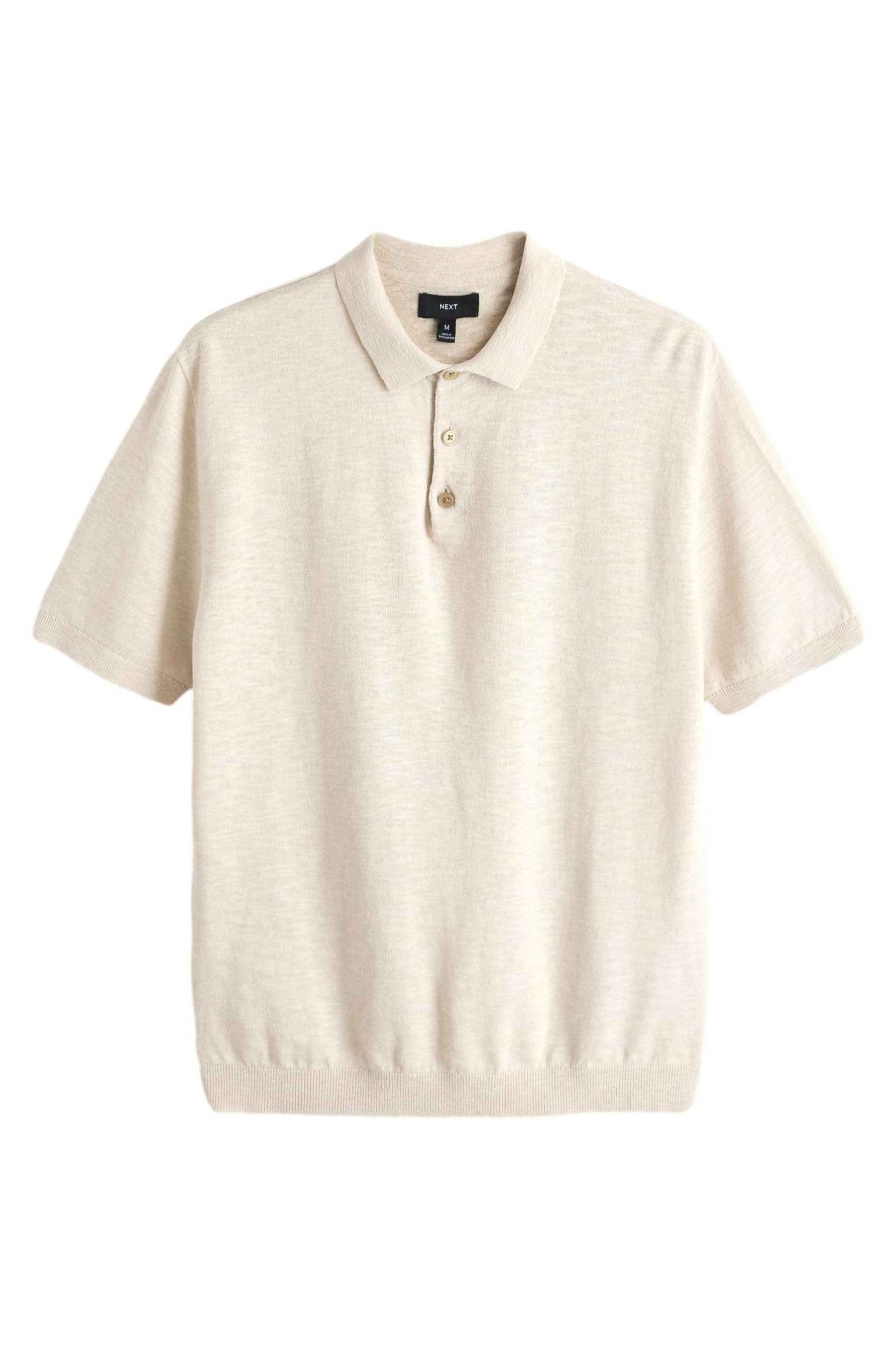 Next Polokragenpullover Regular Fit Kurzarm-Poloshirt in Strickoptik (1-tlg)
