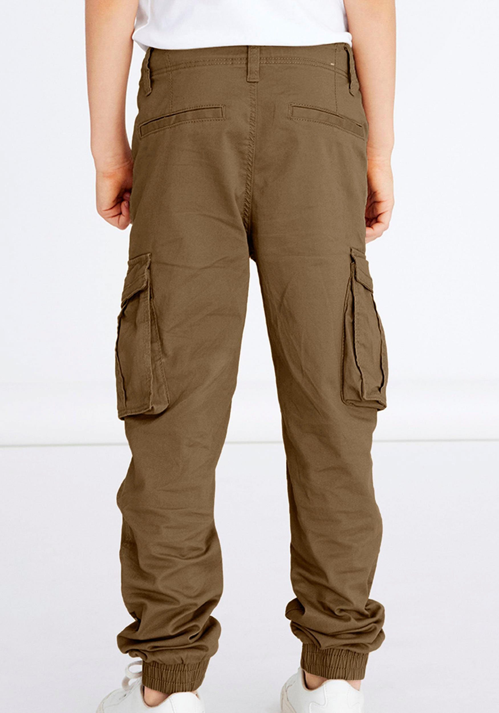 Name It Cargohose NKMRYAN CARGO R TWI PANT 2222-BA NOOS Kangaroo | Stretchhosen