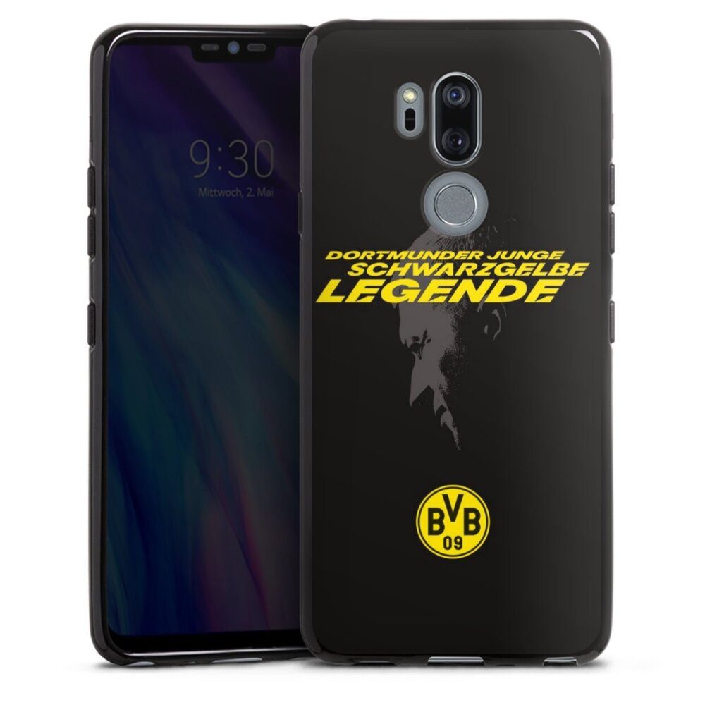 DeinDesign Handyhülle Marco Reus Borussia Dortmund BVB Danke Marco Schwarzgelbe Legende, LG G7 ThinQ Silikon Hülle Bumper Case Handy Schutzhülle